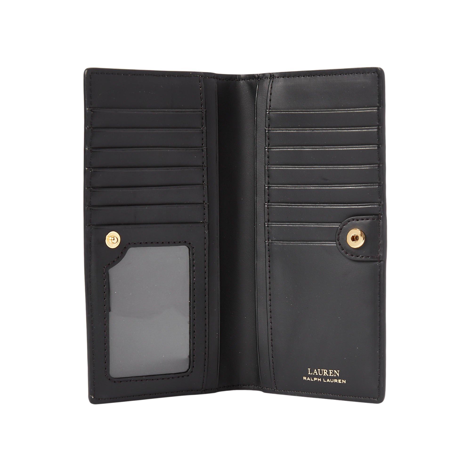Black 001 - Lauren by Ralph Lauren - Women's Slim Billfold Wallet - 3