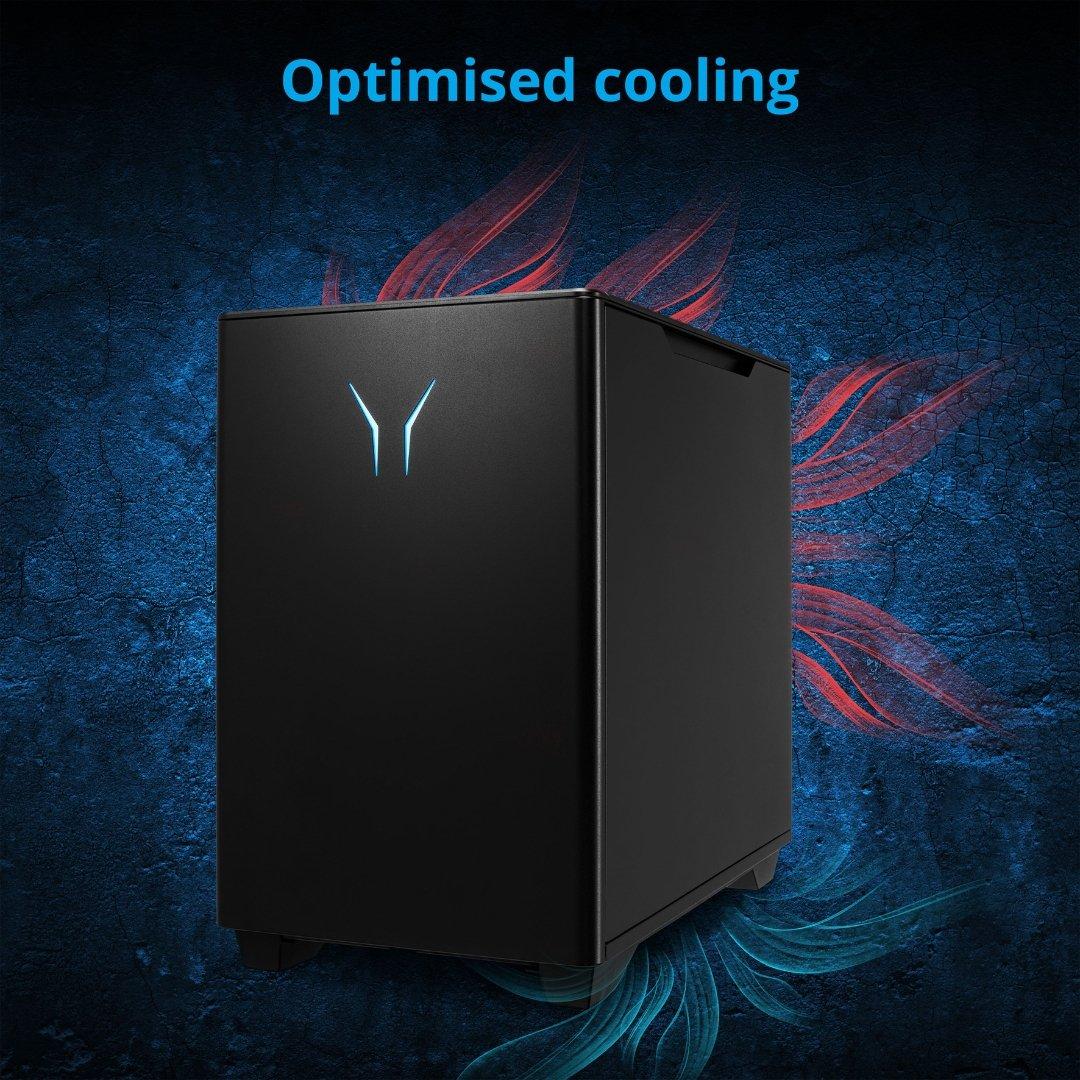Black - Medion - Erazer Bandit P20 Gaming Desktop – Intel Core i7 14700 NVIDIA RTX 5060 - 4
