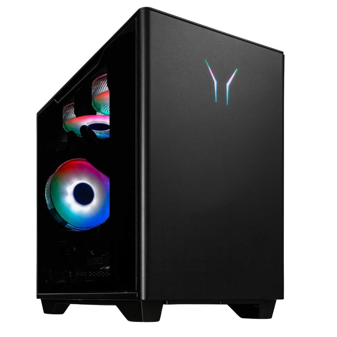 Black - Medion - Erazer Bandit P20 Gaming Desktop – Intel Core i7 14700 NVIDIA RTX 5060 - 7
