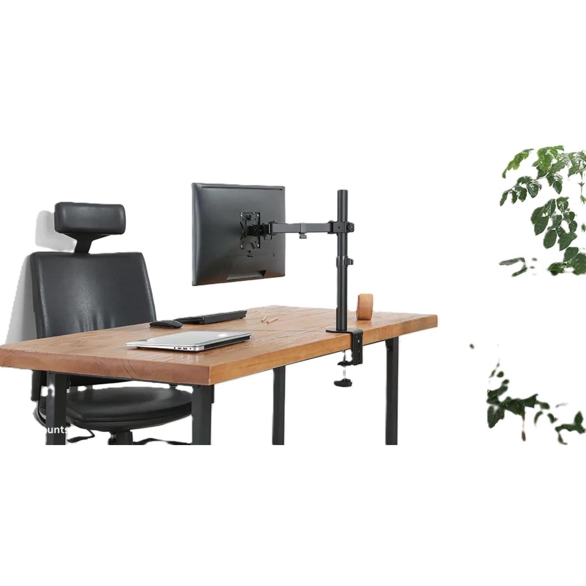 Black - Neomounts - Neomounts FPMA-D550BLACK Tilt Swivel Rotate Monitor arm 10-32 Inch - 9