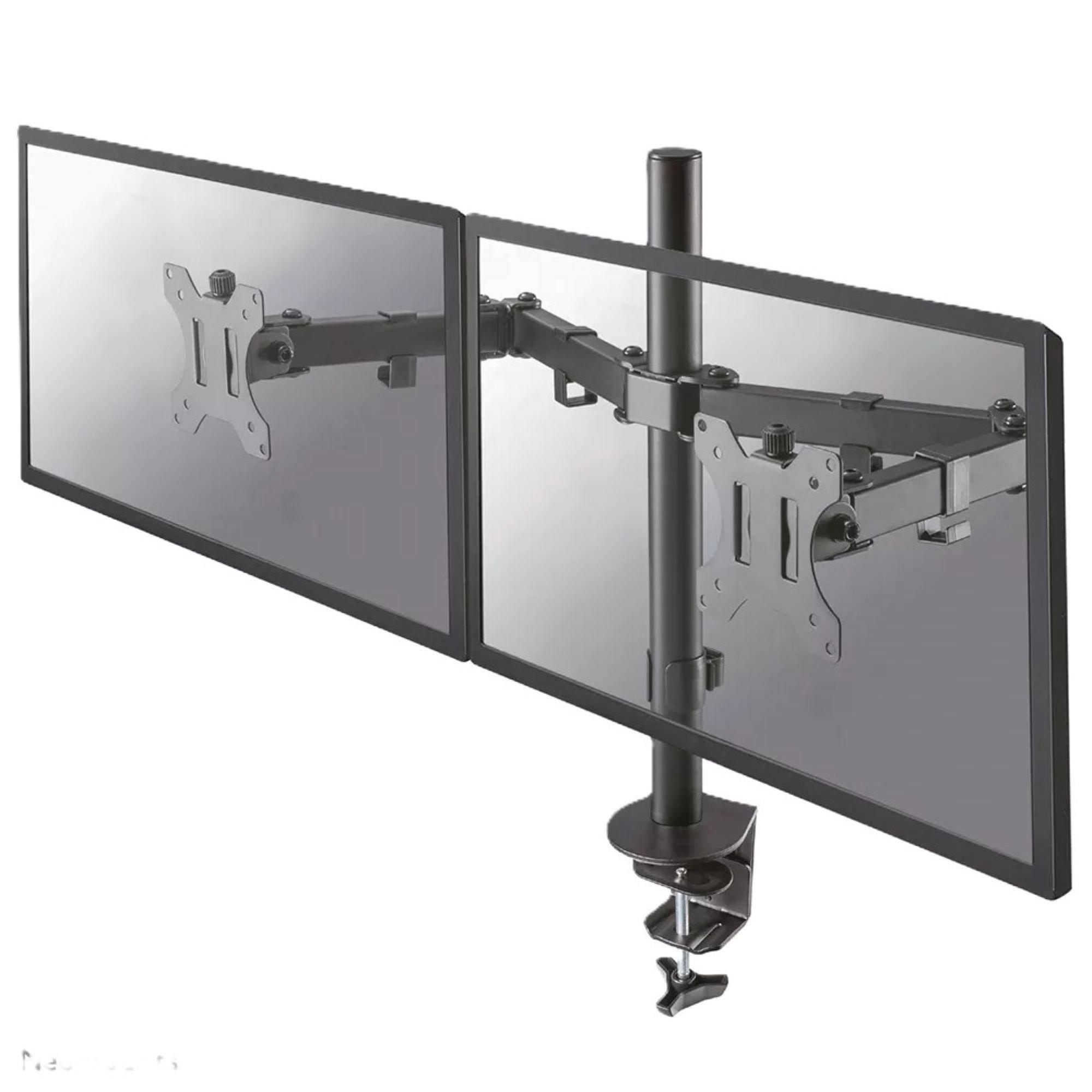 Black - Neomounts - Neomounts FPMA-D550DBLACK Tilt Swivel and Rotate Monitor arm 10-32 Inch - 1