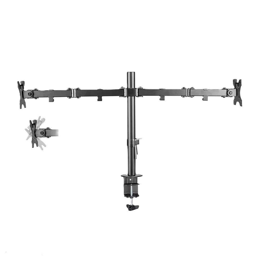Black - Neomounts - Neomounts FPMA-D550DBLACK Tilt Swivel and Rotate Monitor arm 10-32 Inch - 7
