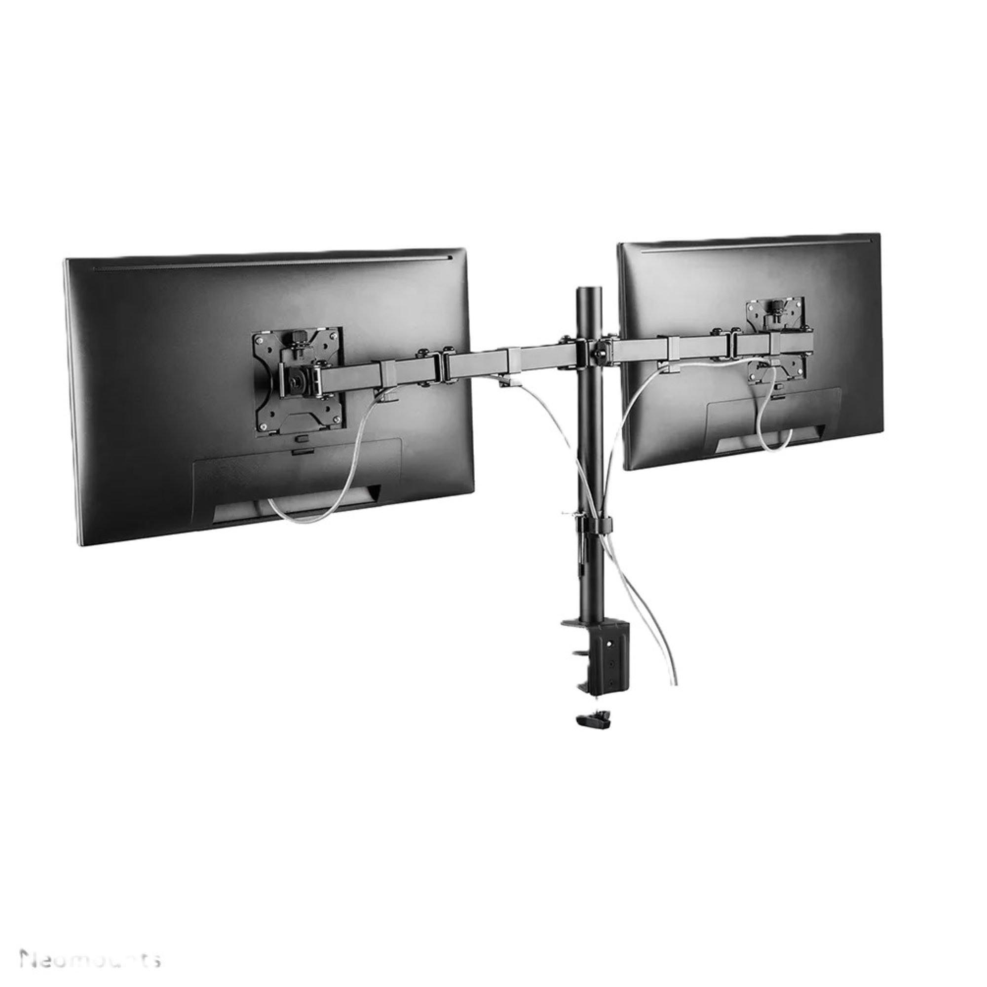 Black - Neomounts - Neomounts FPMA-D550DBLACK Tilt Swivel and Rotate Monitor arm 10-32 Inch - 8