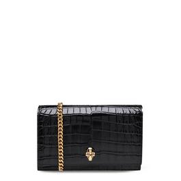 Alexander McQueen Mini Skull Crocodile Bag