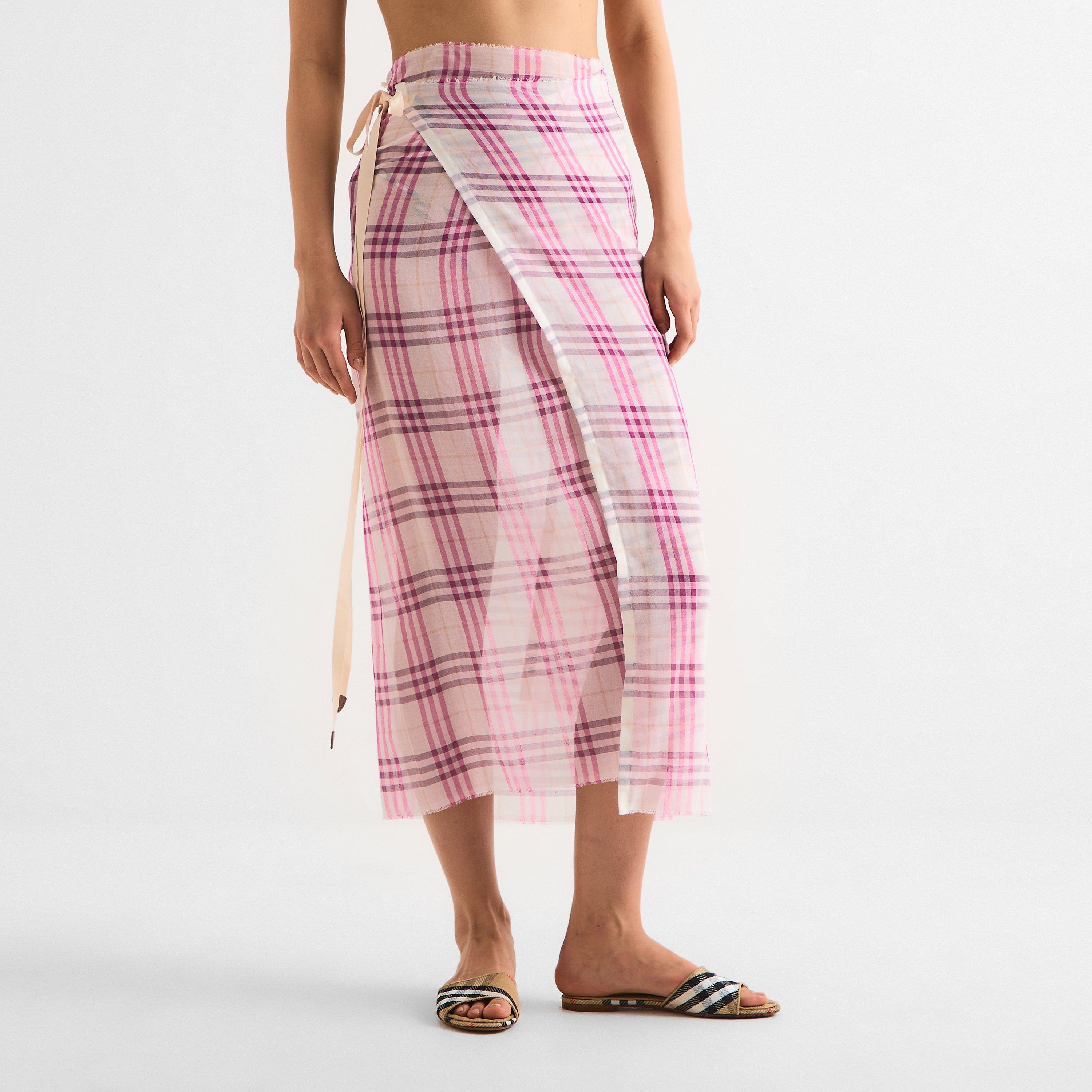 Aubergine - Burberry - Women's Sarongs - 3