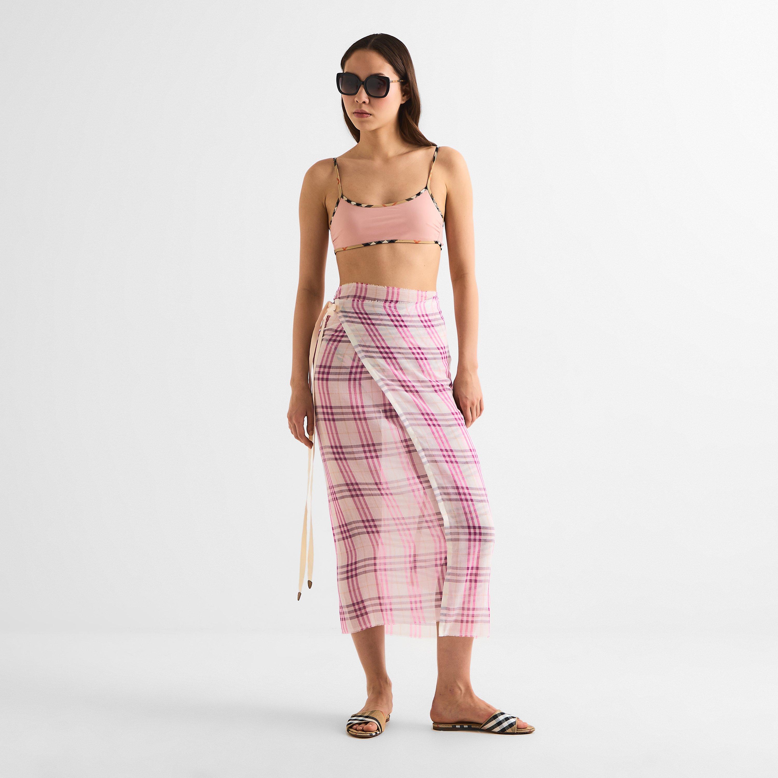 Aubergine - Burberry - Women's Sarongs - 6