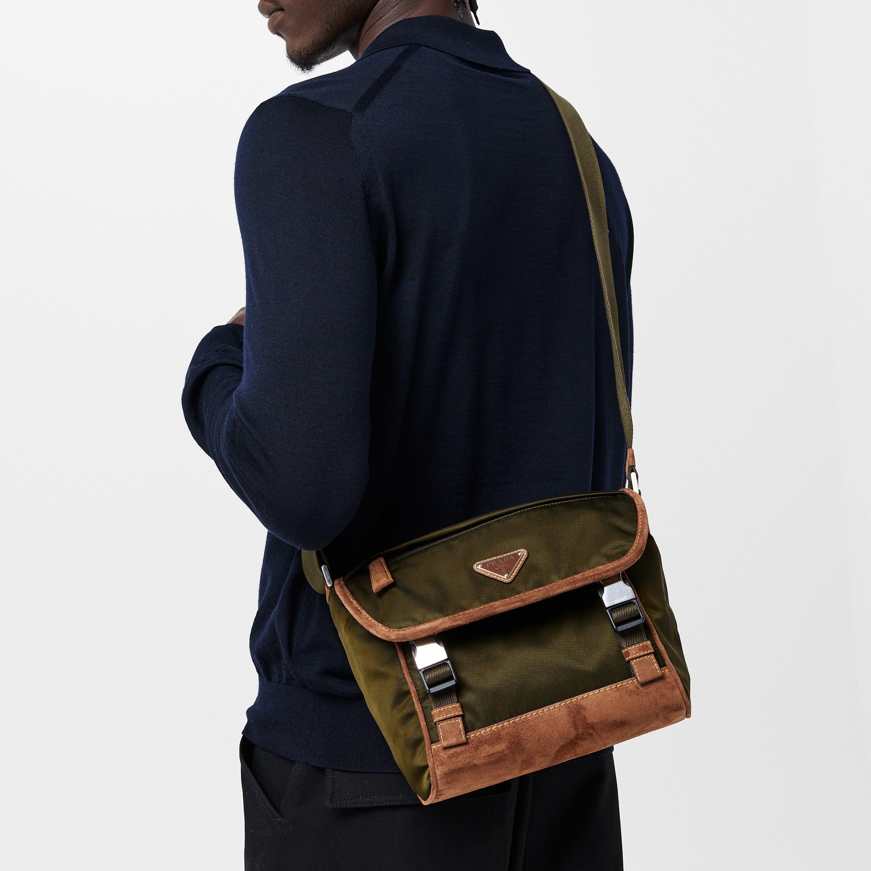 Brown - Prada - Men's Nylon Cross Body Bags - 3