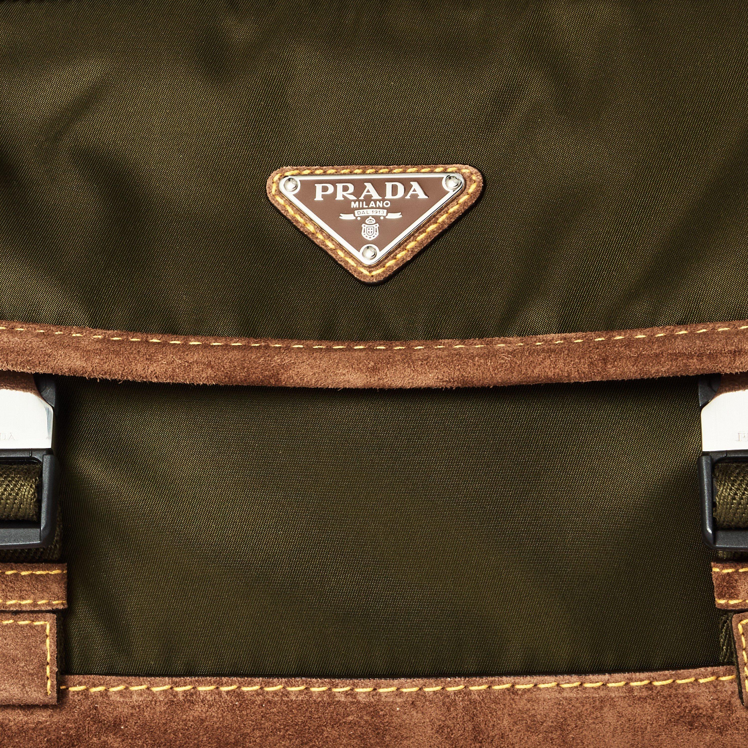 Brown - Prada - Men's Nylon Cross Body Bags - 4