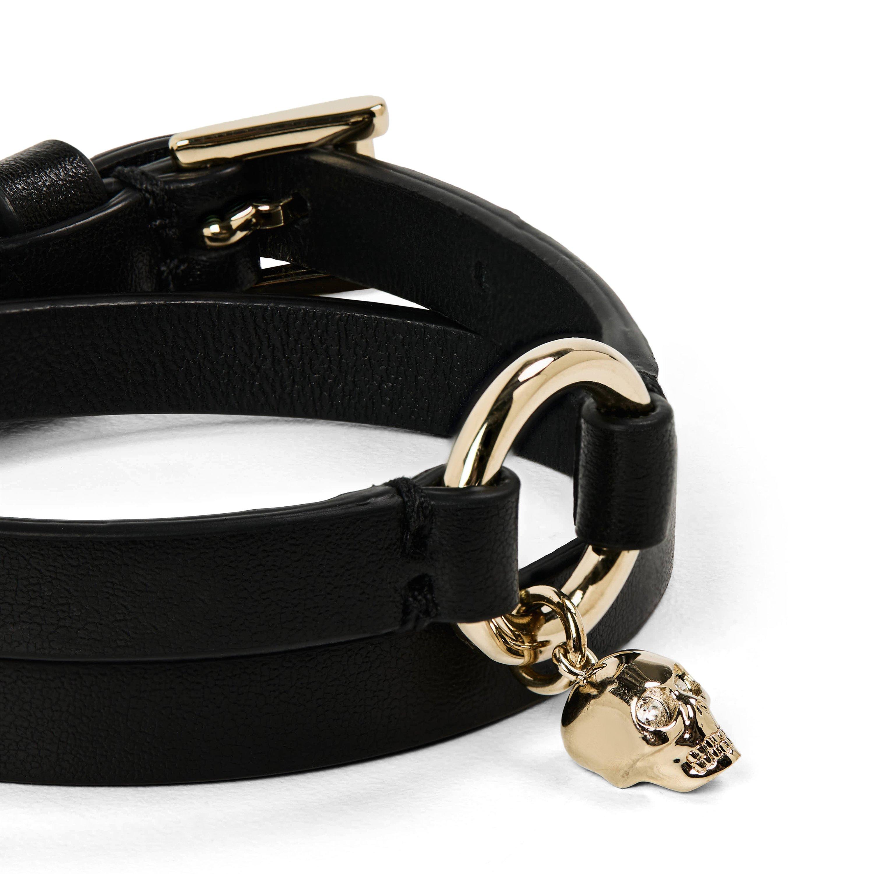Black Gold - Alexander McQueen - Leather Wrap Bracelet - 2