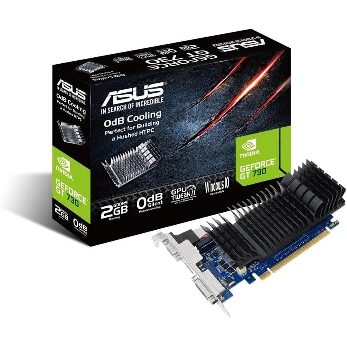 Black - ASUS - ASUS NVIDIA GeForce GT 730 Graphics Card - 1