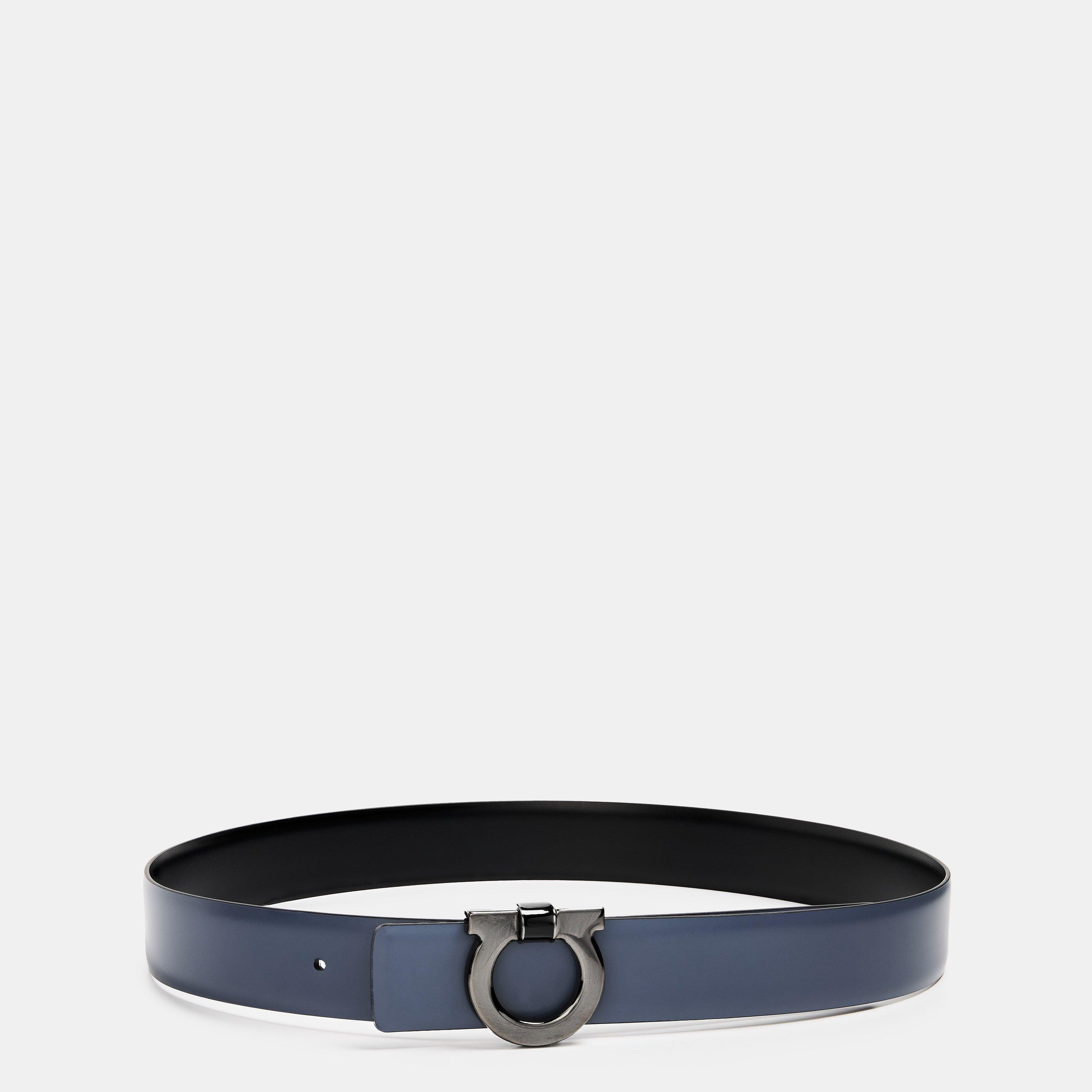 Nero - Ferragamo - Men's Leather Belt - 4