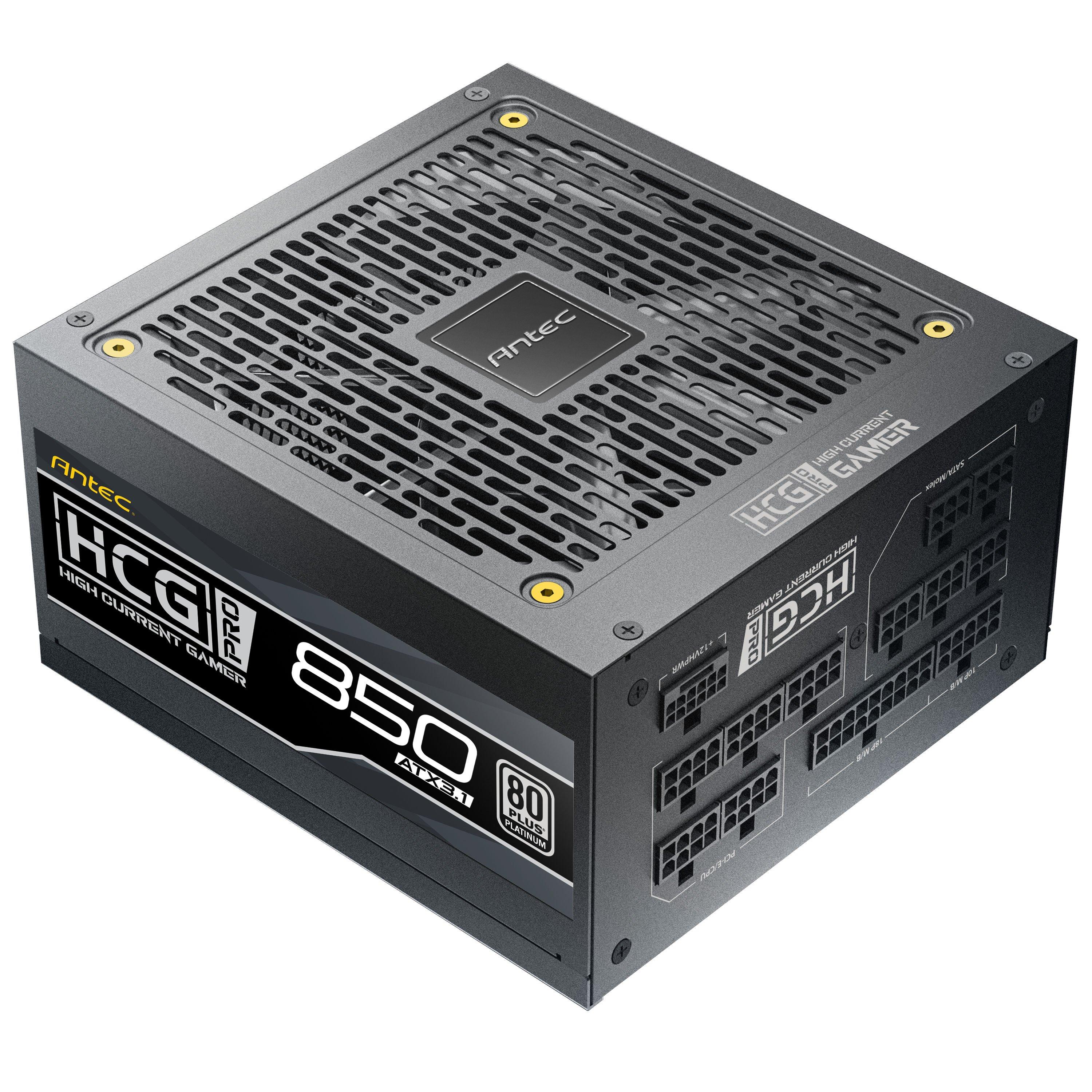 Black - Antec - HIGH CURRENT GAMER HCG850 PRO P GB power supply unit 850 W 20+4 pin ATX ATX Black - 2