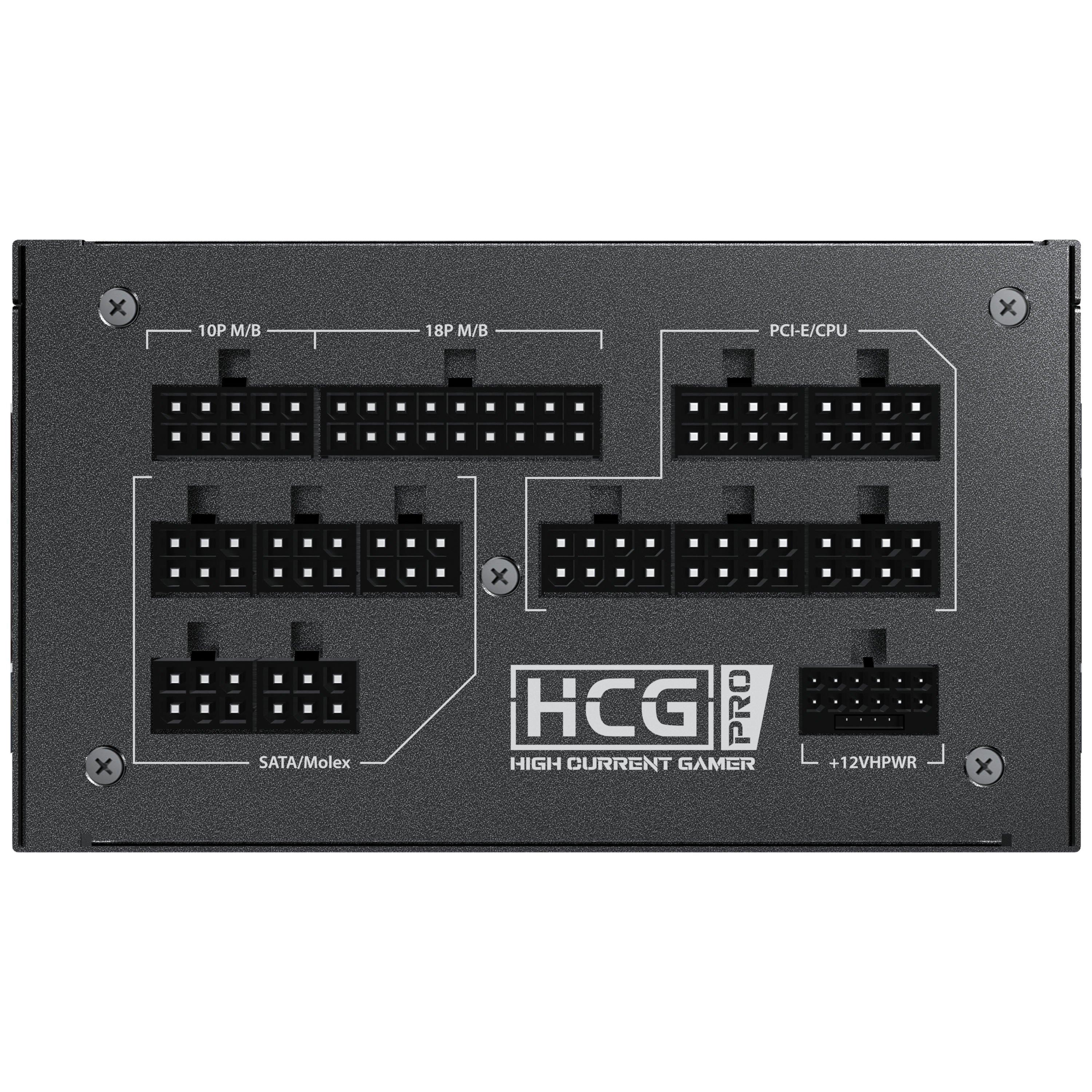 Black - Antec - HIGH CURRENT GAMER HCG850 PRO P GB power supply unit 850 W 20+4 pin ATX ATX Black - 5