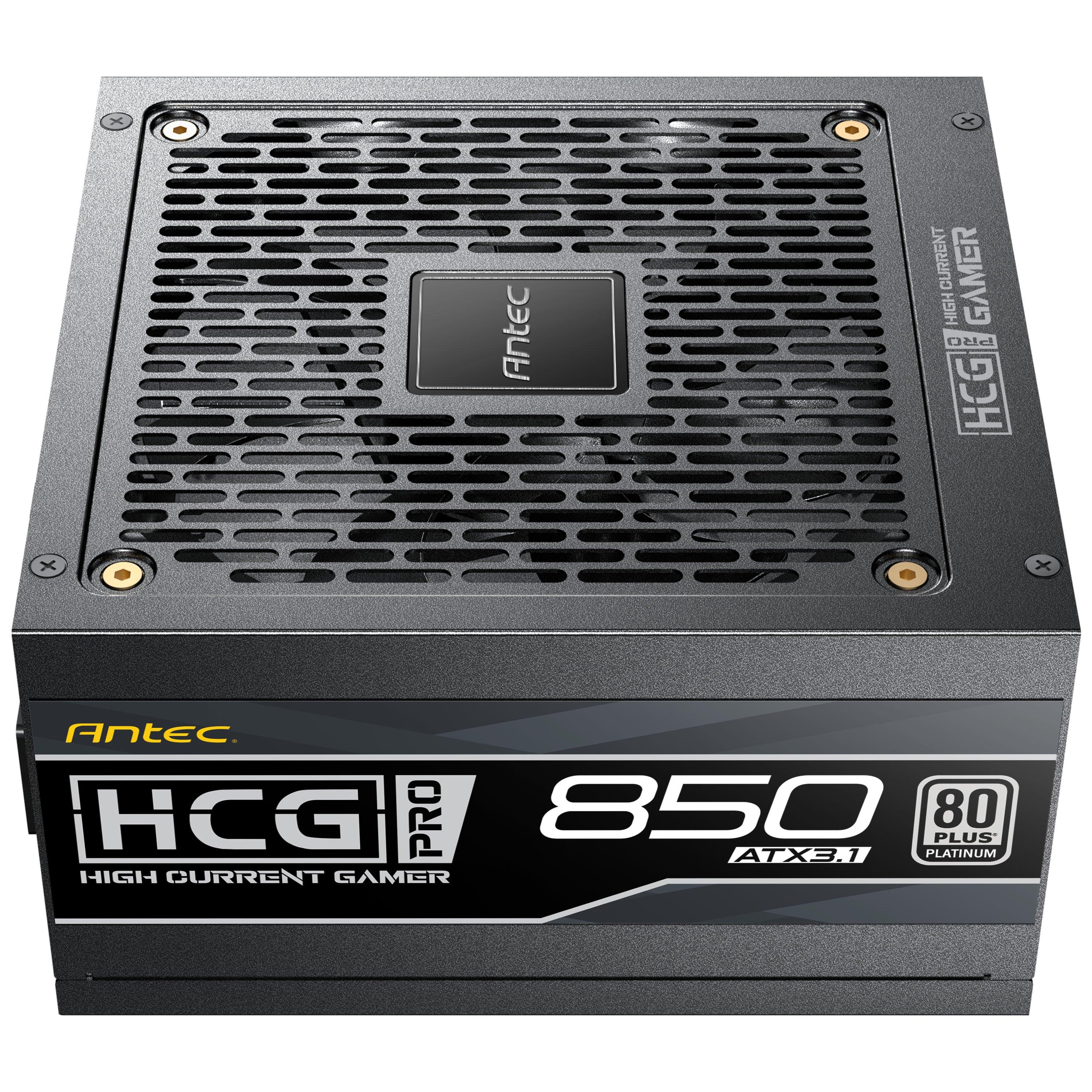 Black - Antec - HIGH CURRENT GAMER HCG850 PRO P GB power supply unit 850 W 20+4 pin ATX ATX Black - 9