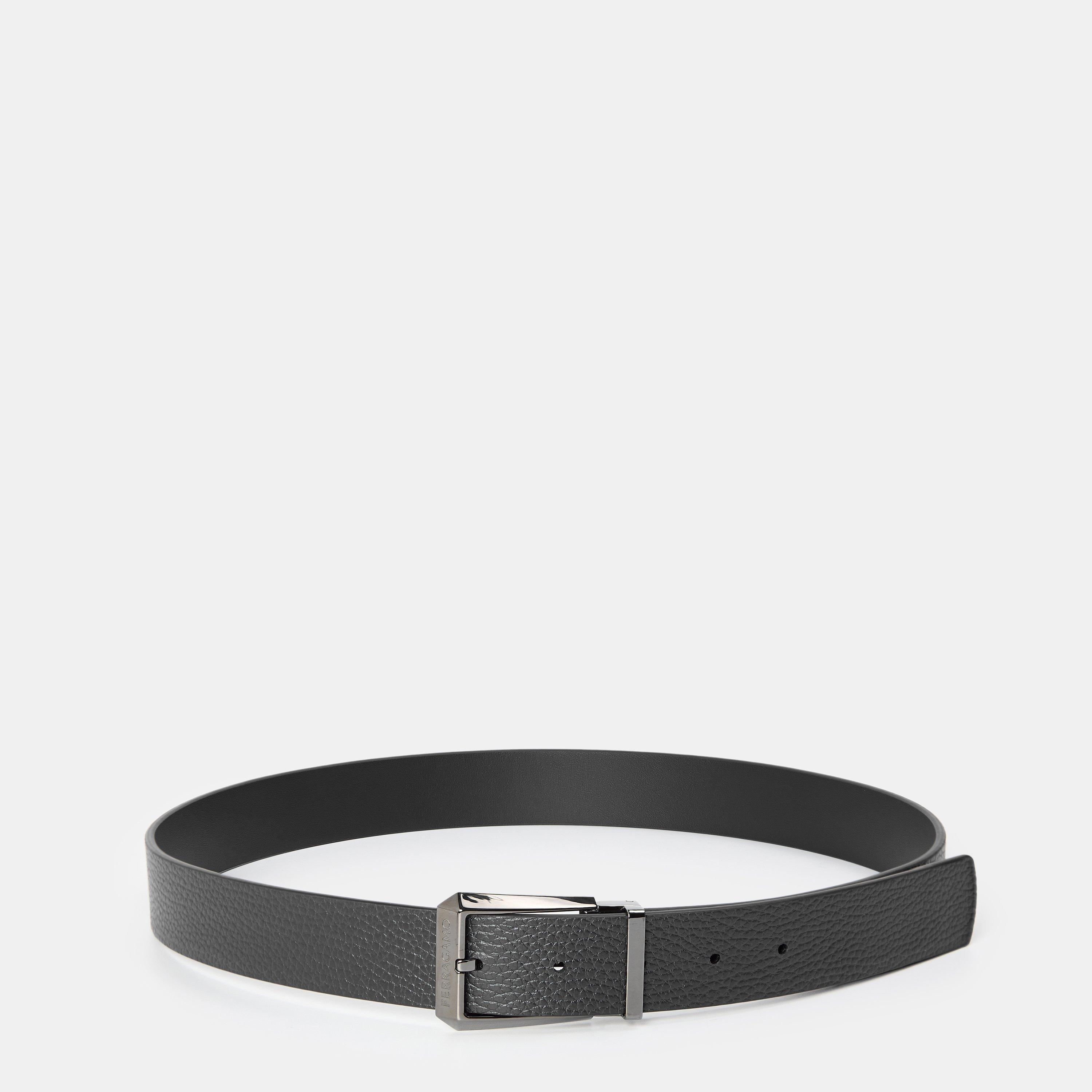 Nero - Ferragamo - Men's Leather Belt - 6