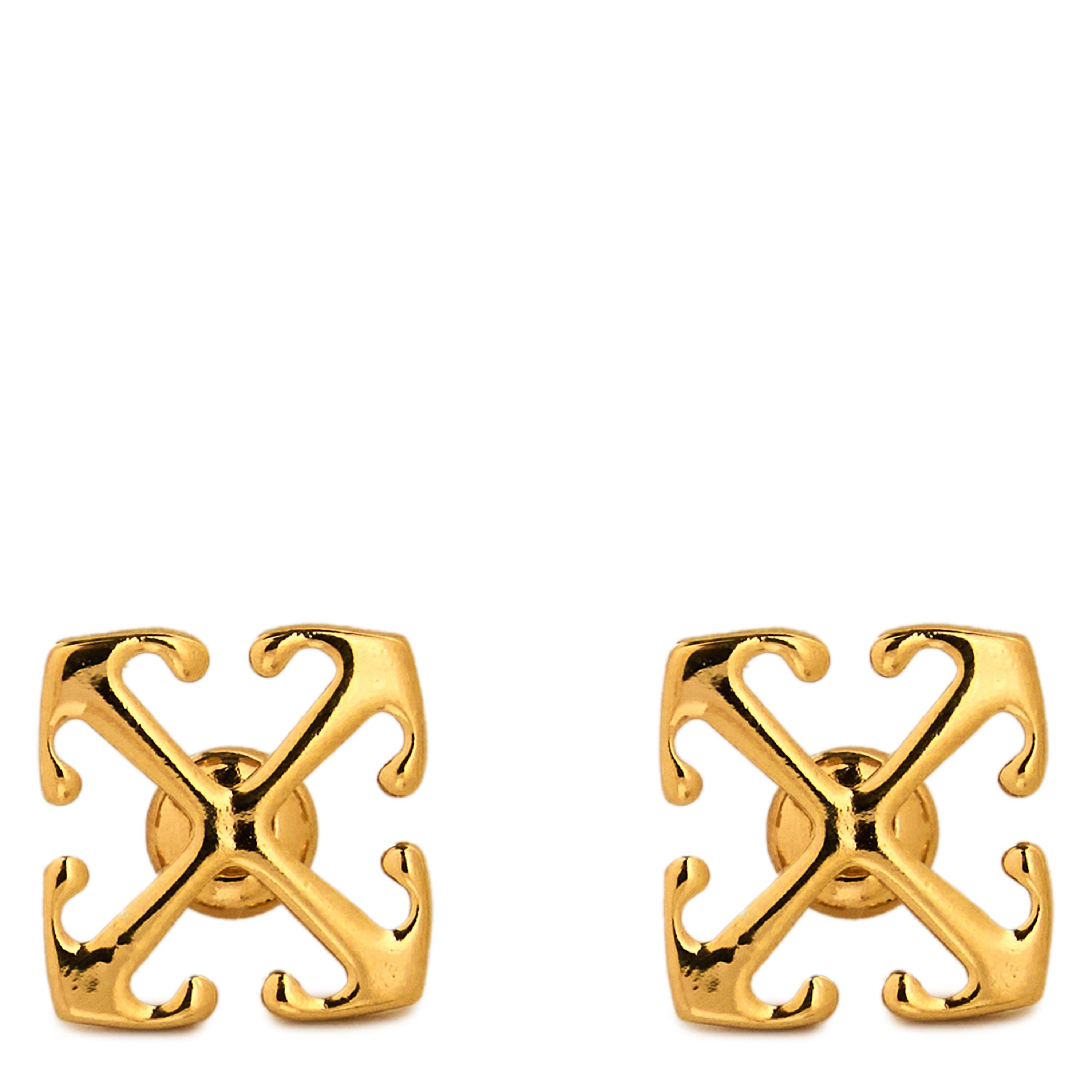 Gold - Off White - Arrows Earrings - 1