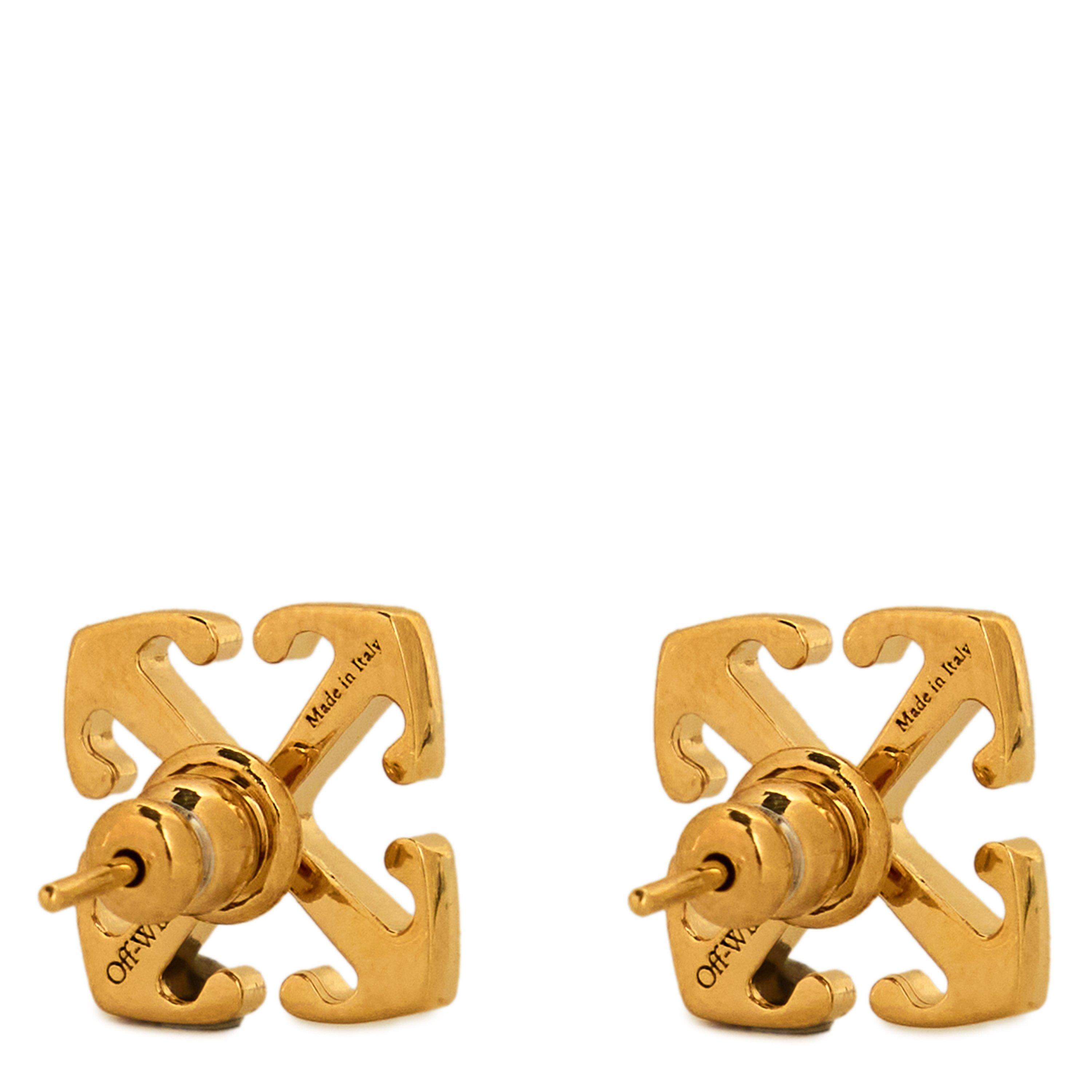 Gold - Off White - Arrows Earrings - 2