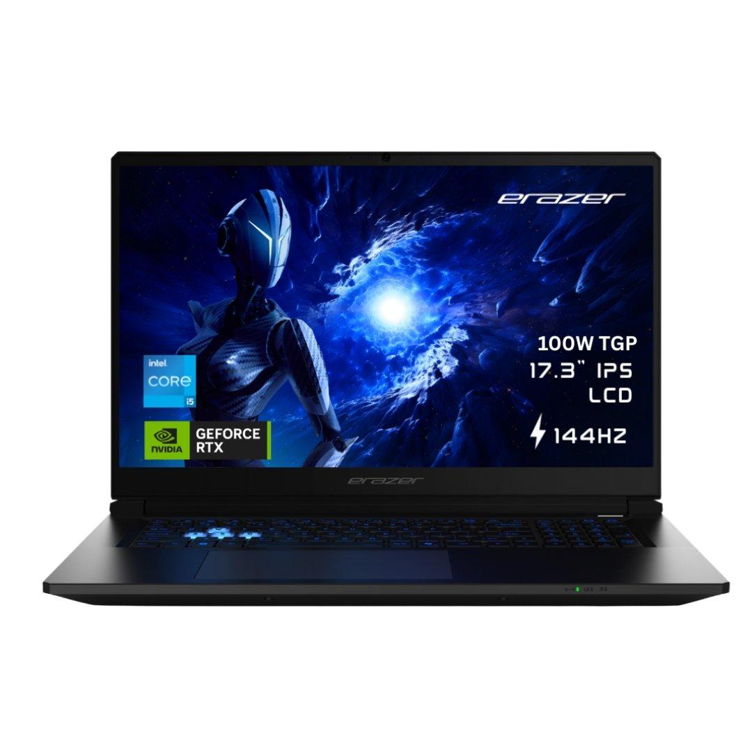 Black - Medion - Medion Erazer Scout 17.3 Inch Gaming Laptop – Intel Core 5 210H Nvidia RTX 5050 Windows 11 Home - 1