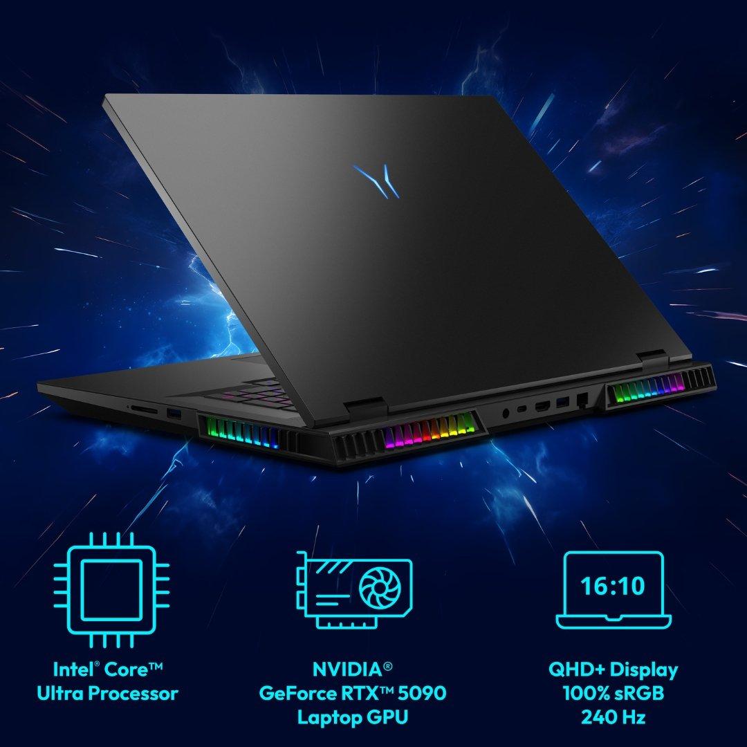 Schwarz - Medion - Medion Erazer Beast 18 Inch Gaming Laptop - Intel Core Ultra 9 275HX Nvidia RTX 5090 Windows 11 Home - 12