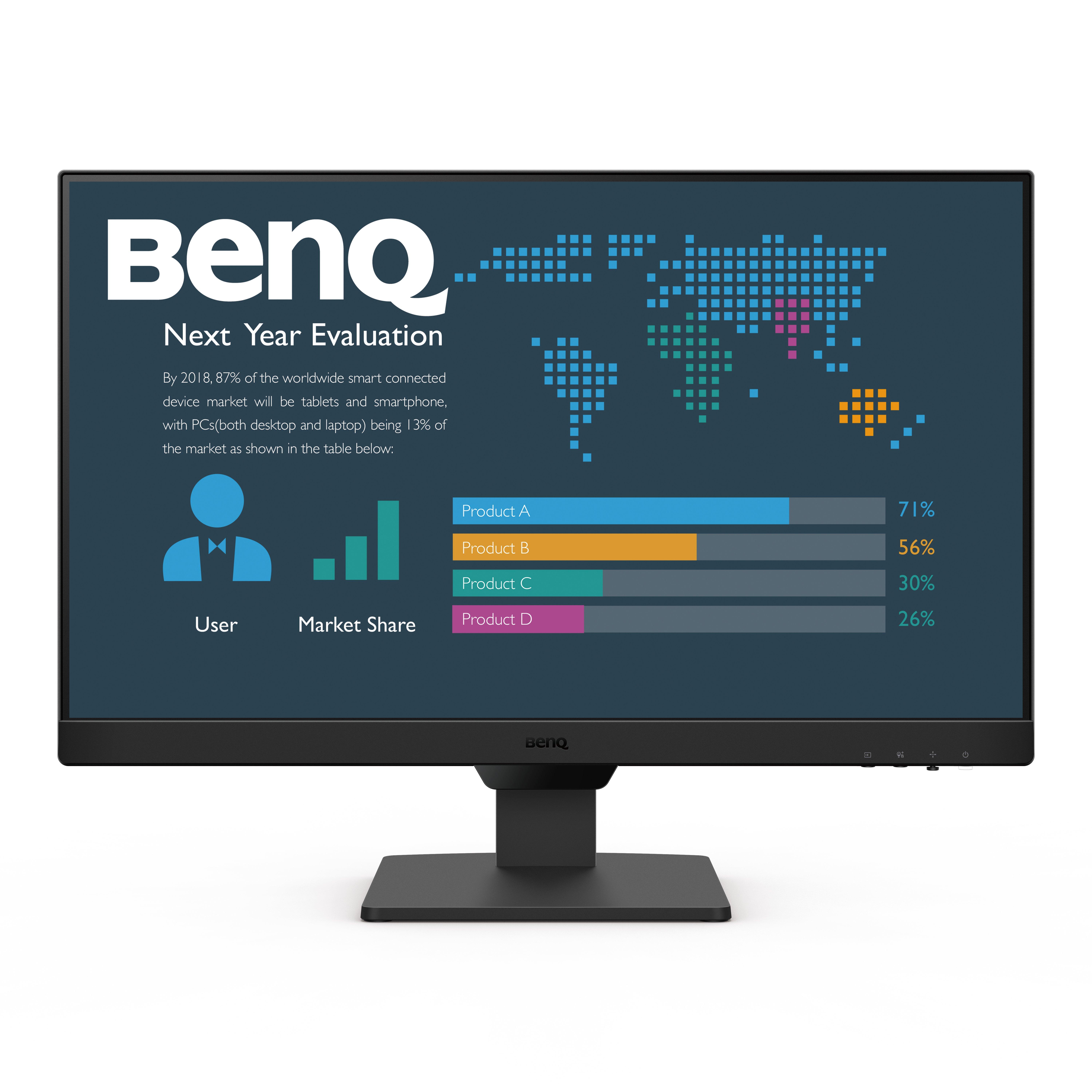 Benq  Bl2490 23.8 Inch 1080P 100Hz Home Office Monitor - Black
