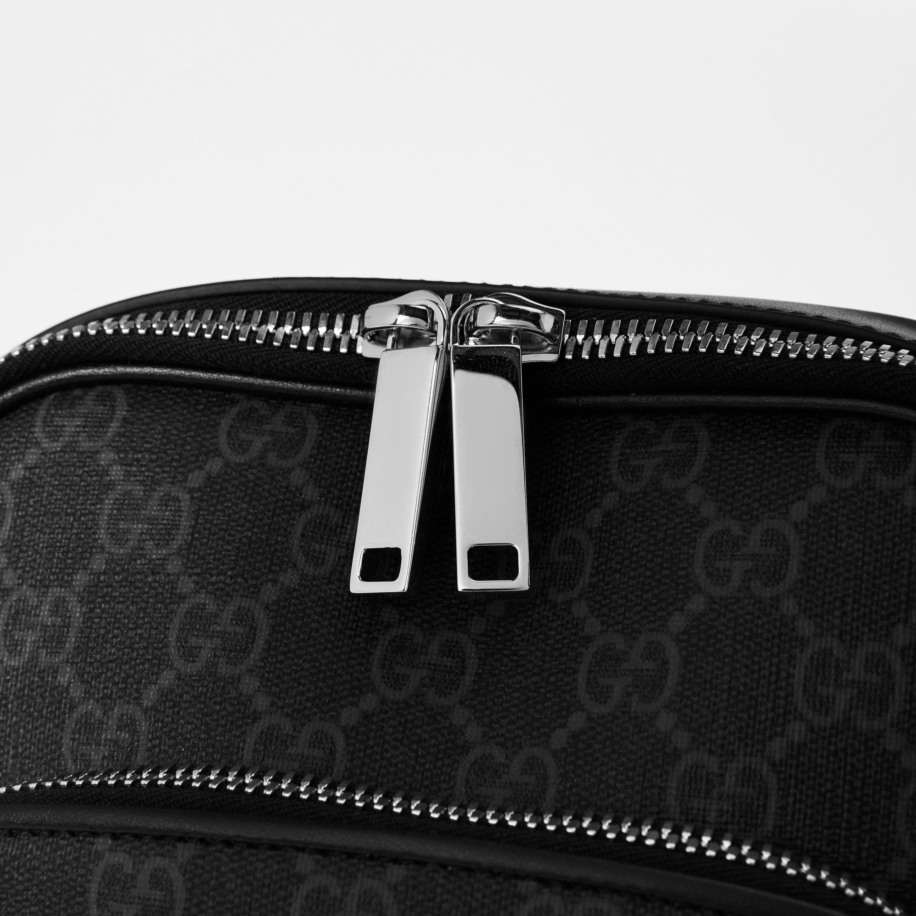 Black - Gucci - Monogram Crossbody Bag - 4