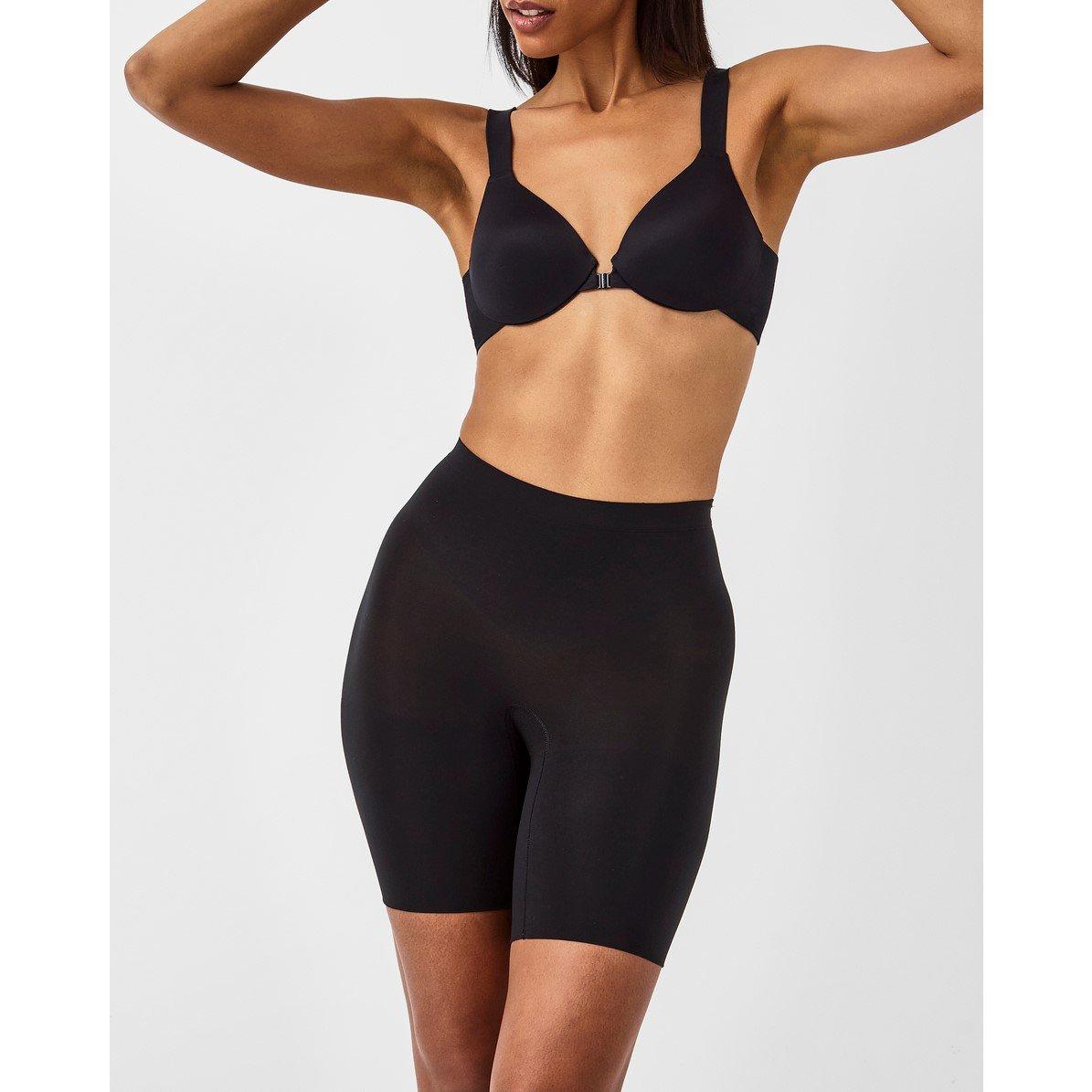 Spanx Women's Spanxsculpt™ Seamless Power Mid-Thigh Short - Very Black - 14 (L)
