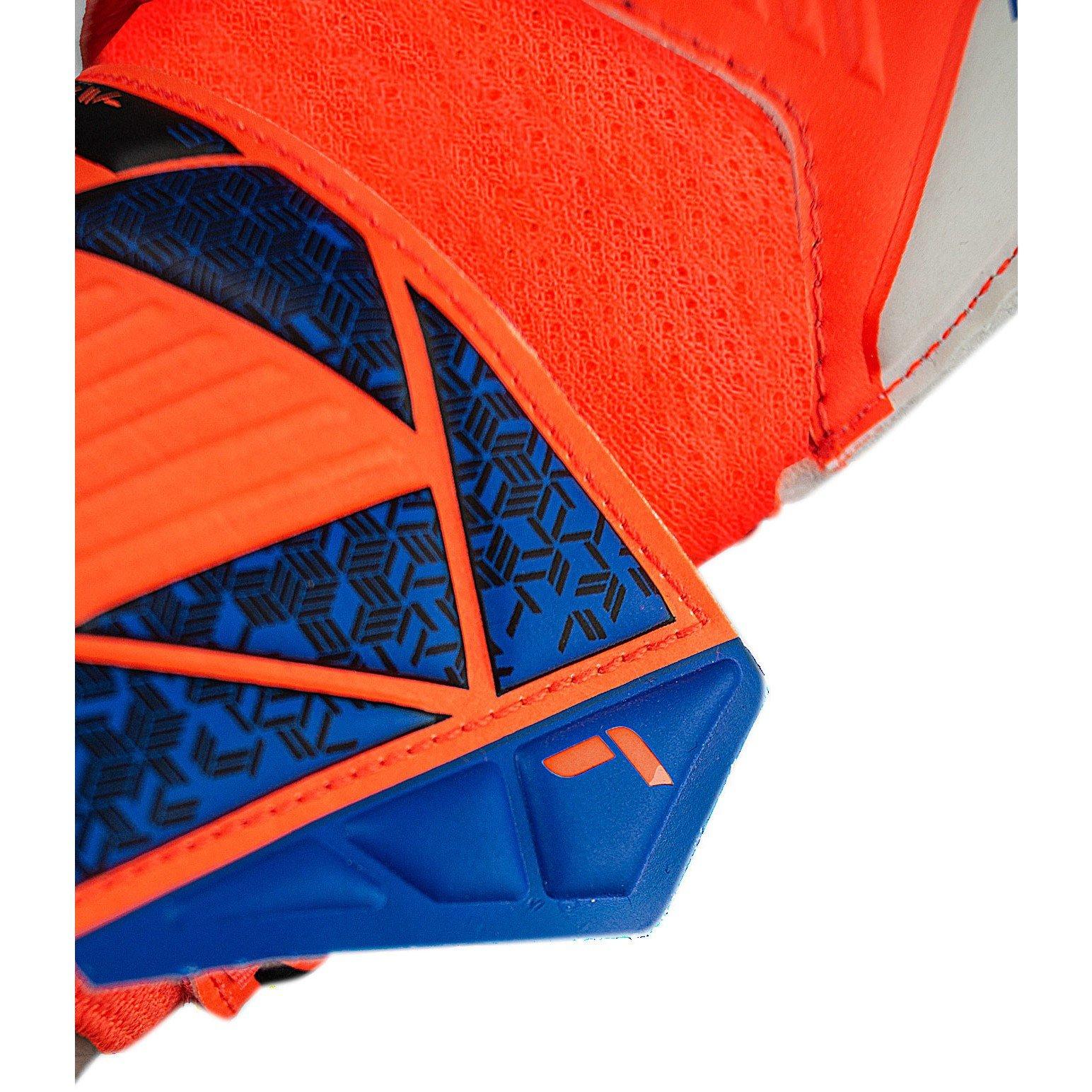 Hyp Orange/Blu - Reusch - Kids' Attrakt Solid Goalkeeper Gloves - 7