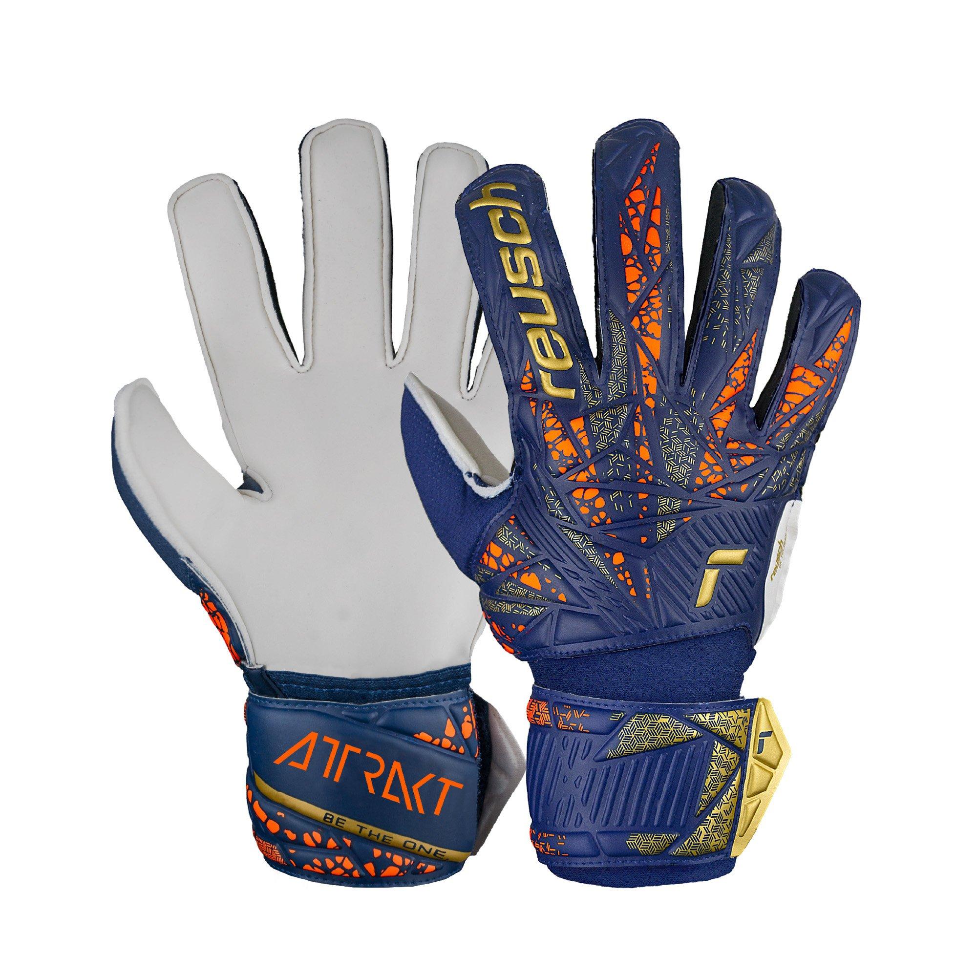 Prem Blu /gld - Reusch - Kids' Attrakt Solid Goalkeeper Gloves - 1