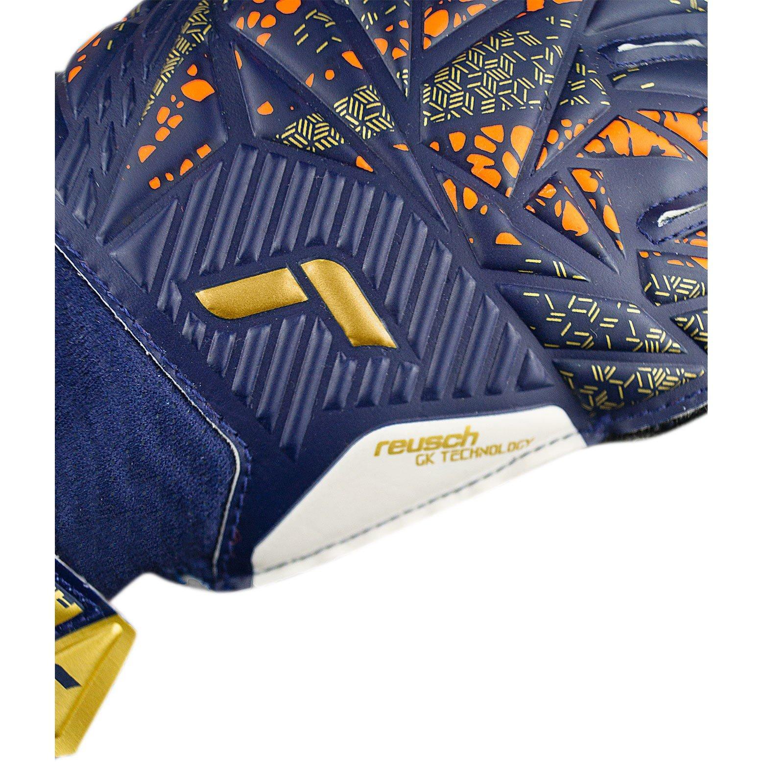 Prem Blu /gld - Reusch - Kids' Attrakt Solid Goalkeeper Gloves - 5