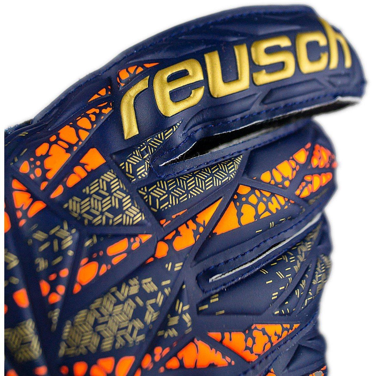 Prem Blu /gld - Reusch - Kids' Attrakt Solid Goalkeeper Gloves - 6