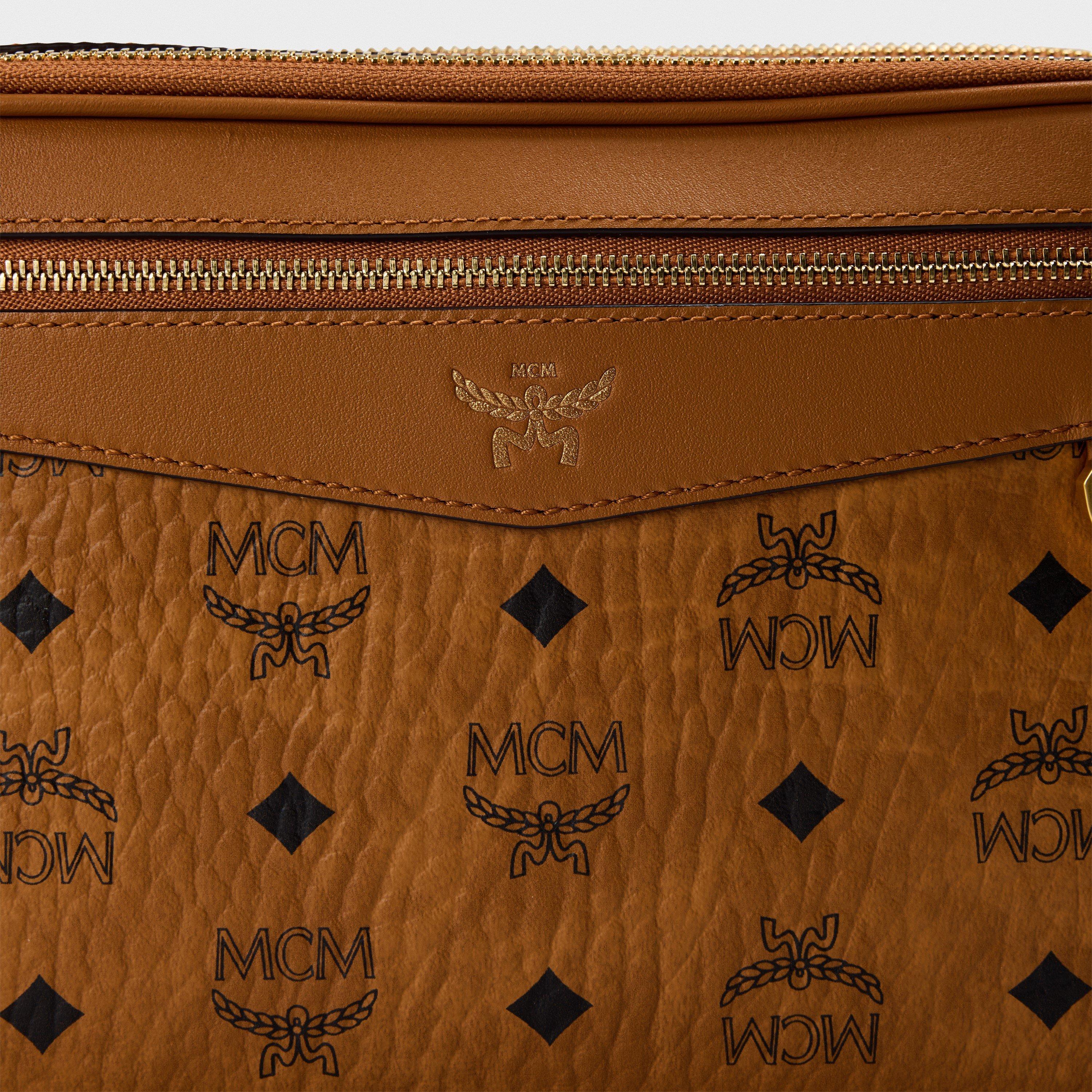 mcm ロゴプリント ボディバッグ ブラウン MCM TRACY CROSSBODY - Cross body bag - cognac - Zalando.co.uk バッグ