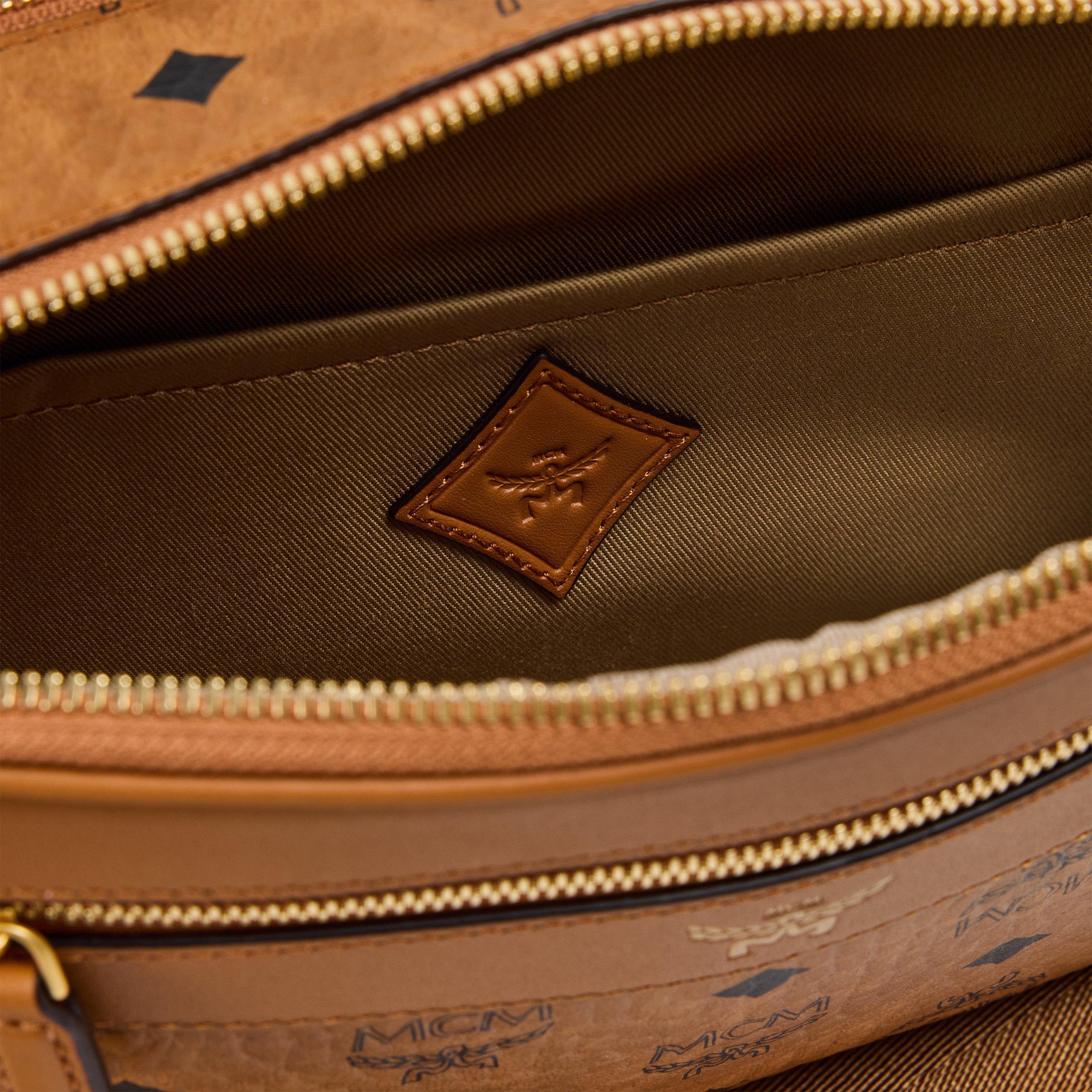 Cognac - MCM - Men's Cross Body Bag - 5