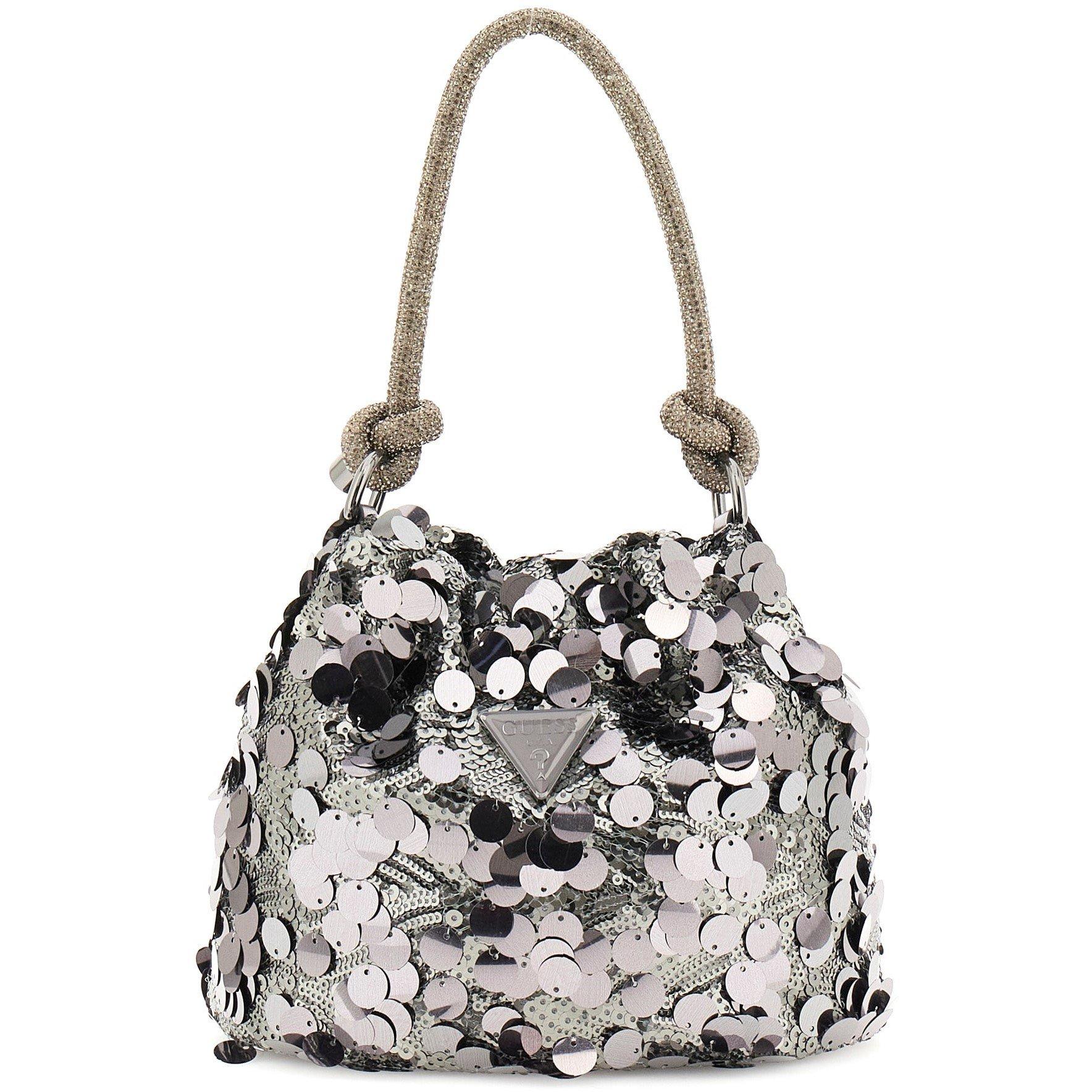 Silver - Guess - Women's Shine Top Handle Bag - 1