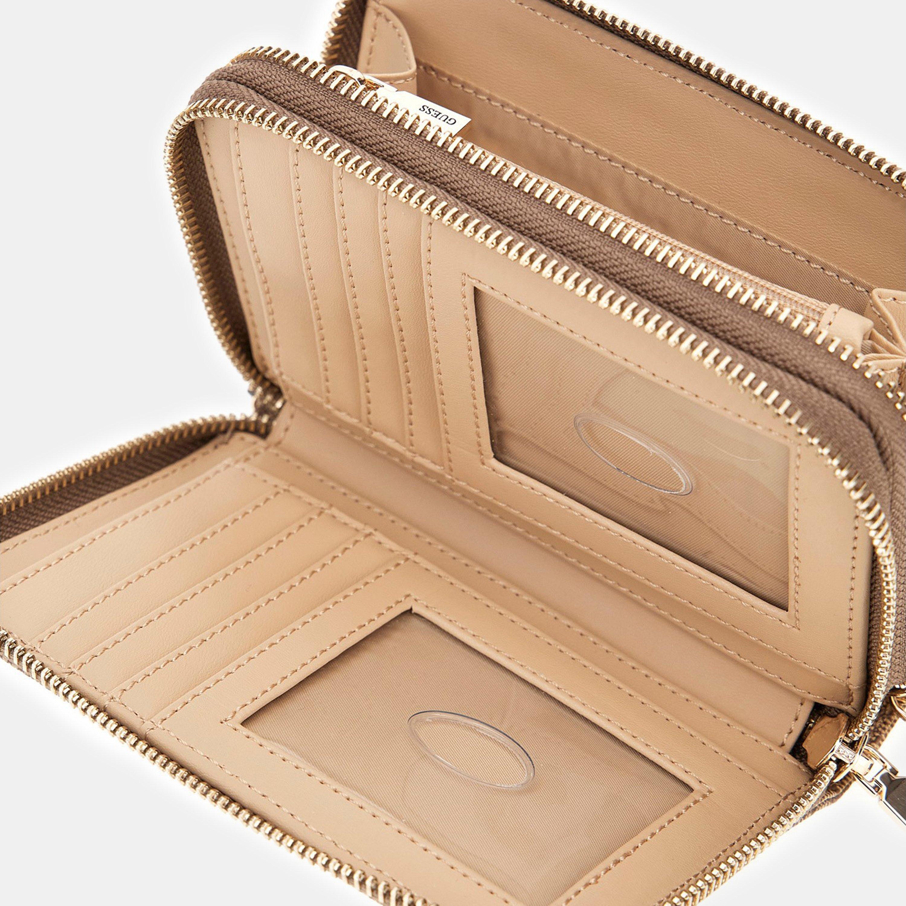 Latte Logo - Guess - Women's Laurel M Zip Around Purse - 4