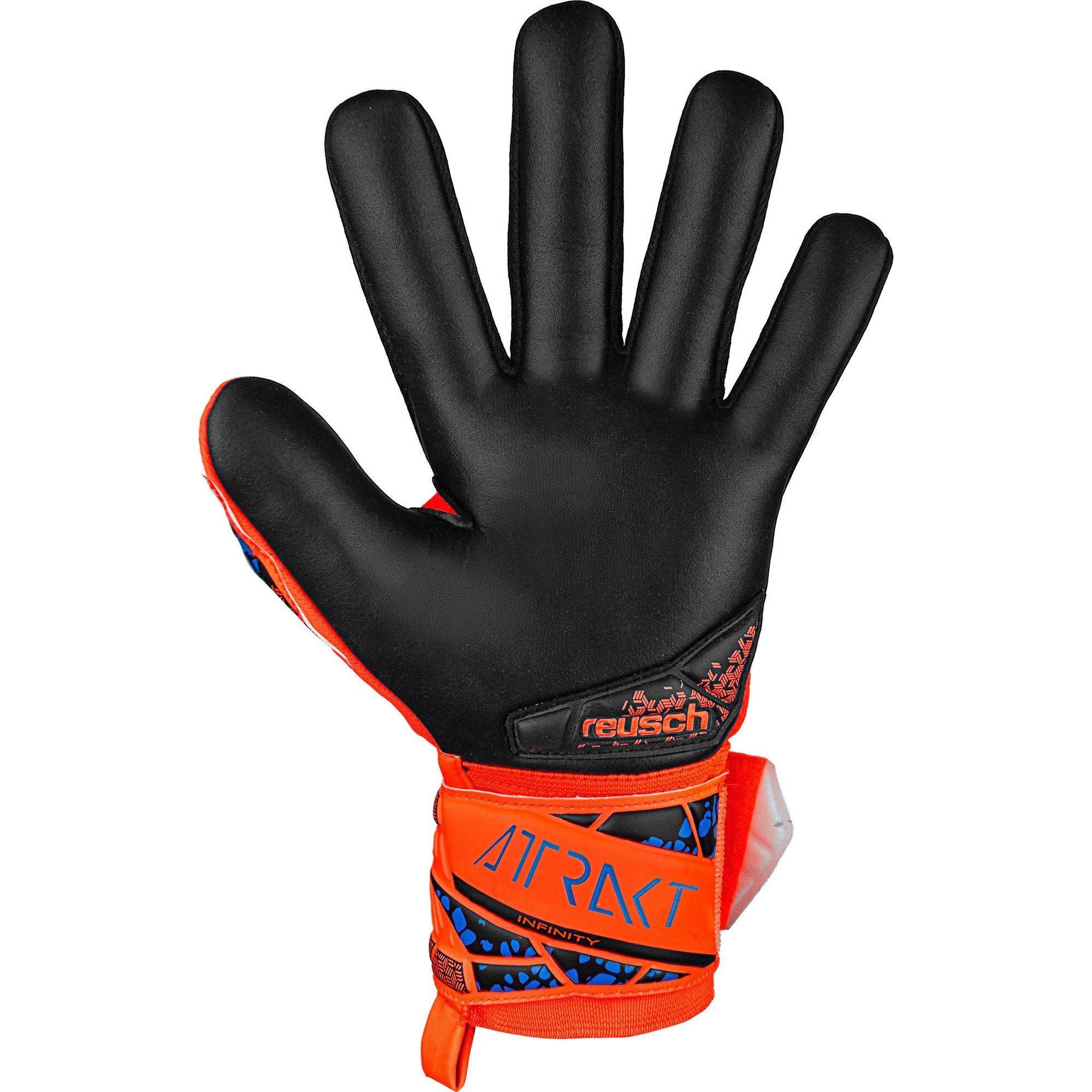 Hyp Orange /Blu - Reusch - Kids' Attrakt Goalkeeper Gloves - 3