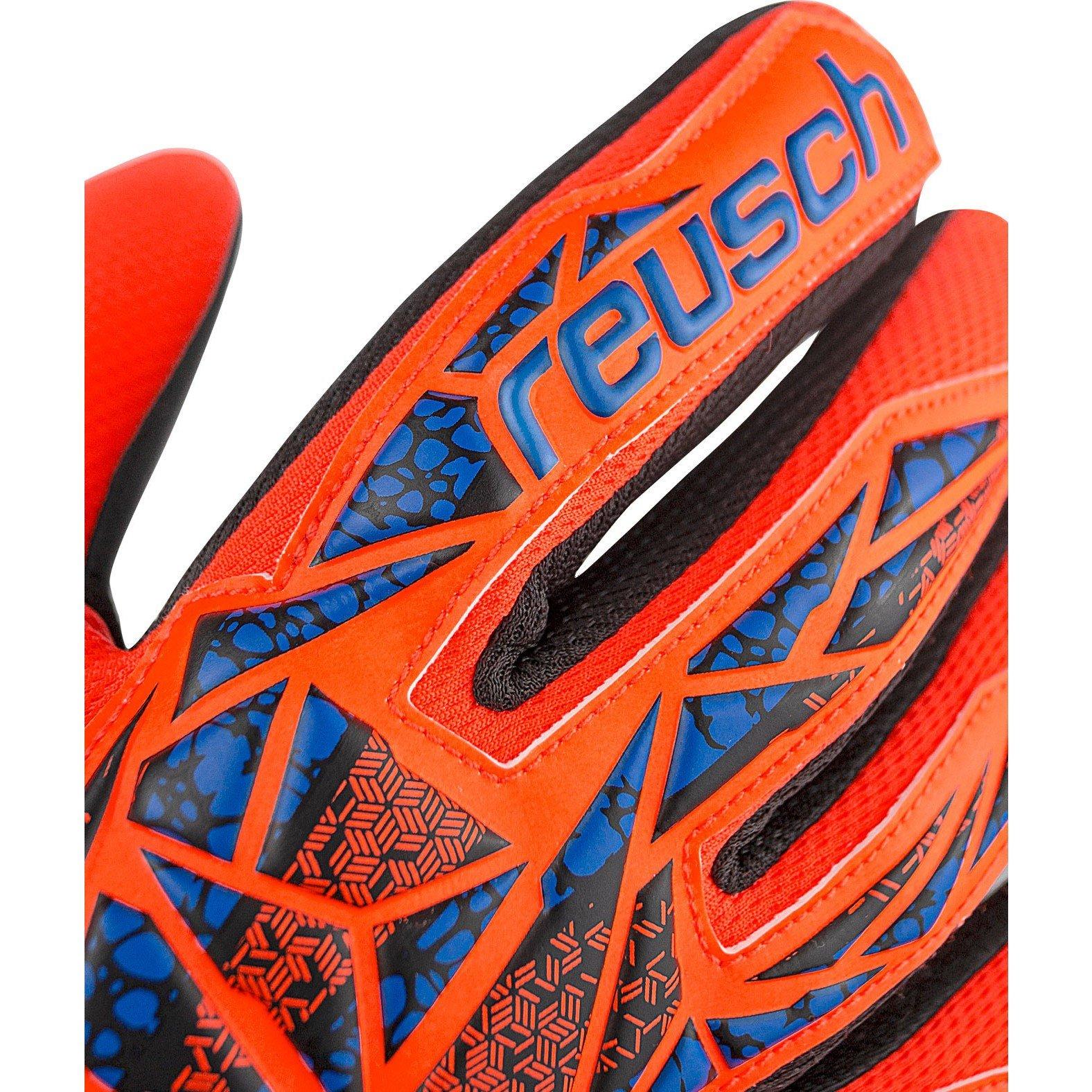 Hyp Orange /Blu - Reusch - Kids' Attrakt Goalkeeper Gloves - 7
