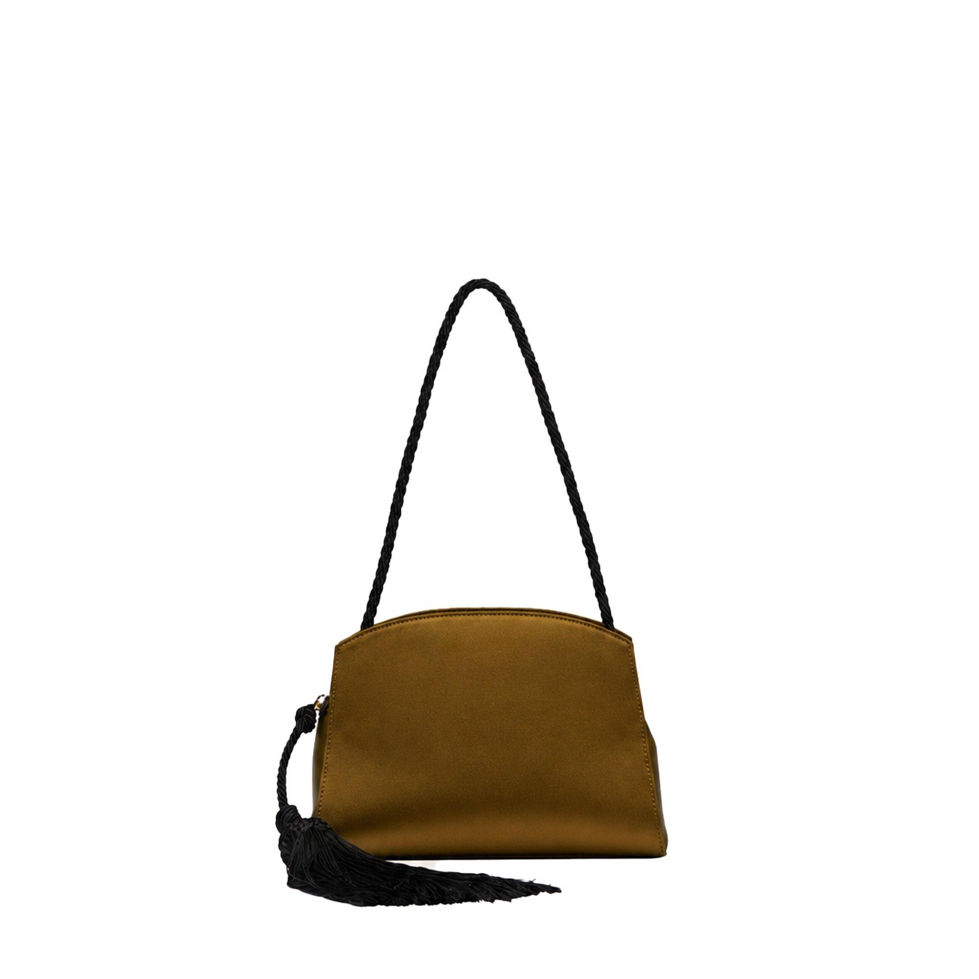 Green Satin - Liffner - Lif Tassel Clutch Ld64 - 1