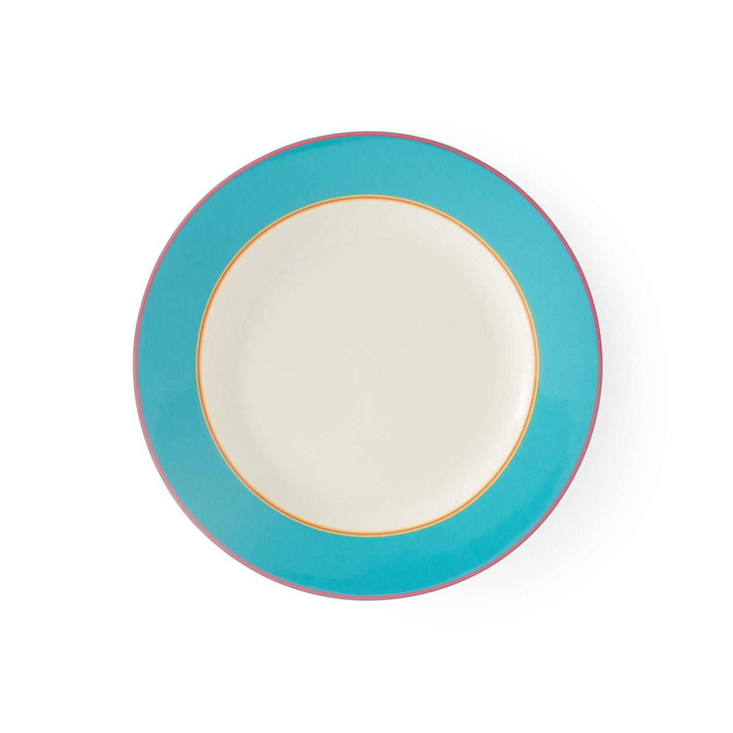 Spode Kit Kemp  Kit Kemp Calypso 4 Turquoise Side Plates - Blue