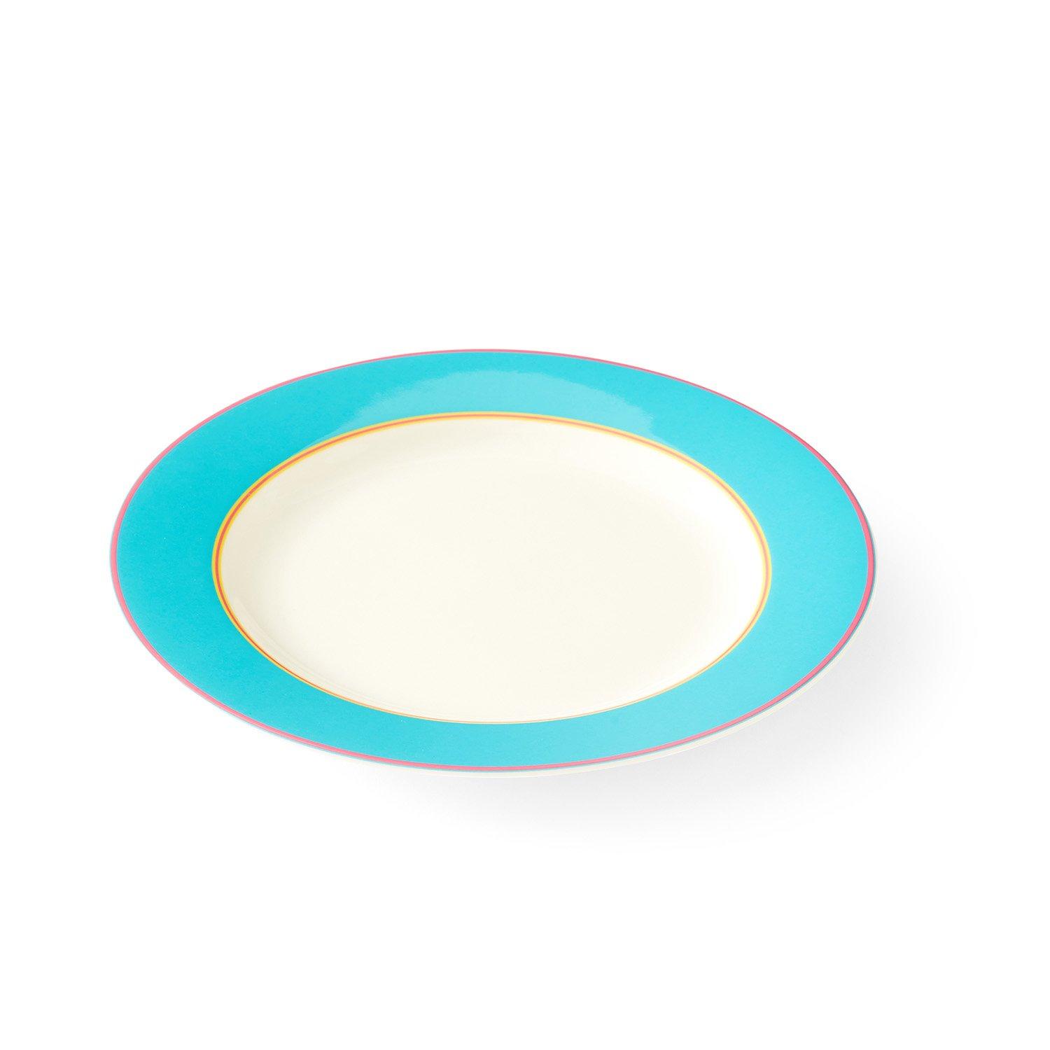 Blue - Spode Kit Kemp - Kit Kemp Calypso  4 Turquoise Side Plates - 3