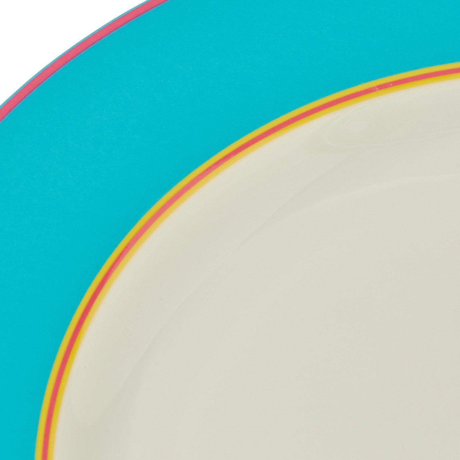 Blue - Spode Kit Kemp - Kit Kemp Calypso  4 Turquoise Side Plates - 4