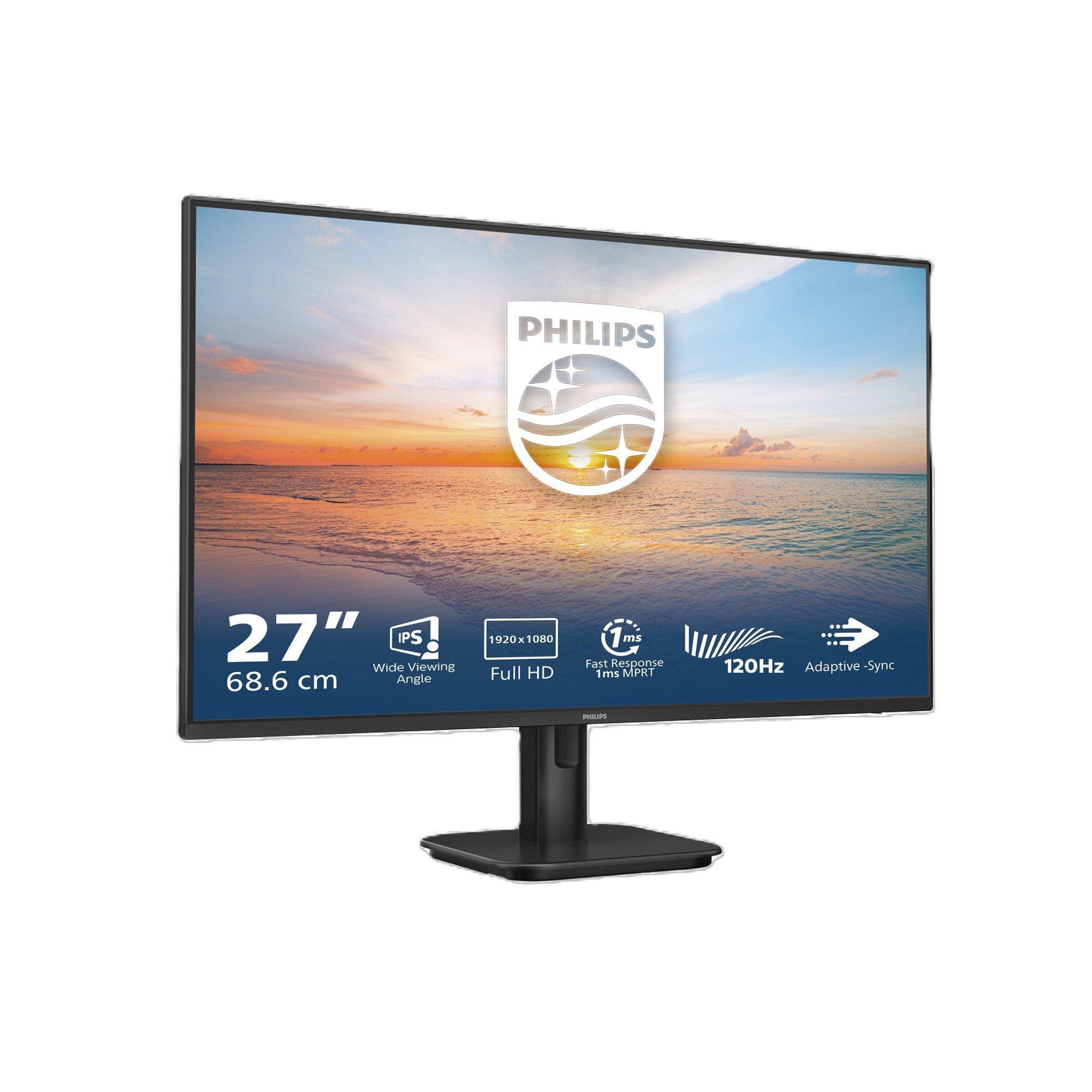 Black - Philips - 27E1N1100A 27 Inch IPS Full HD 120Hz Monitor - 1