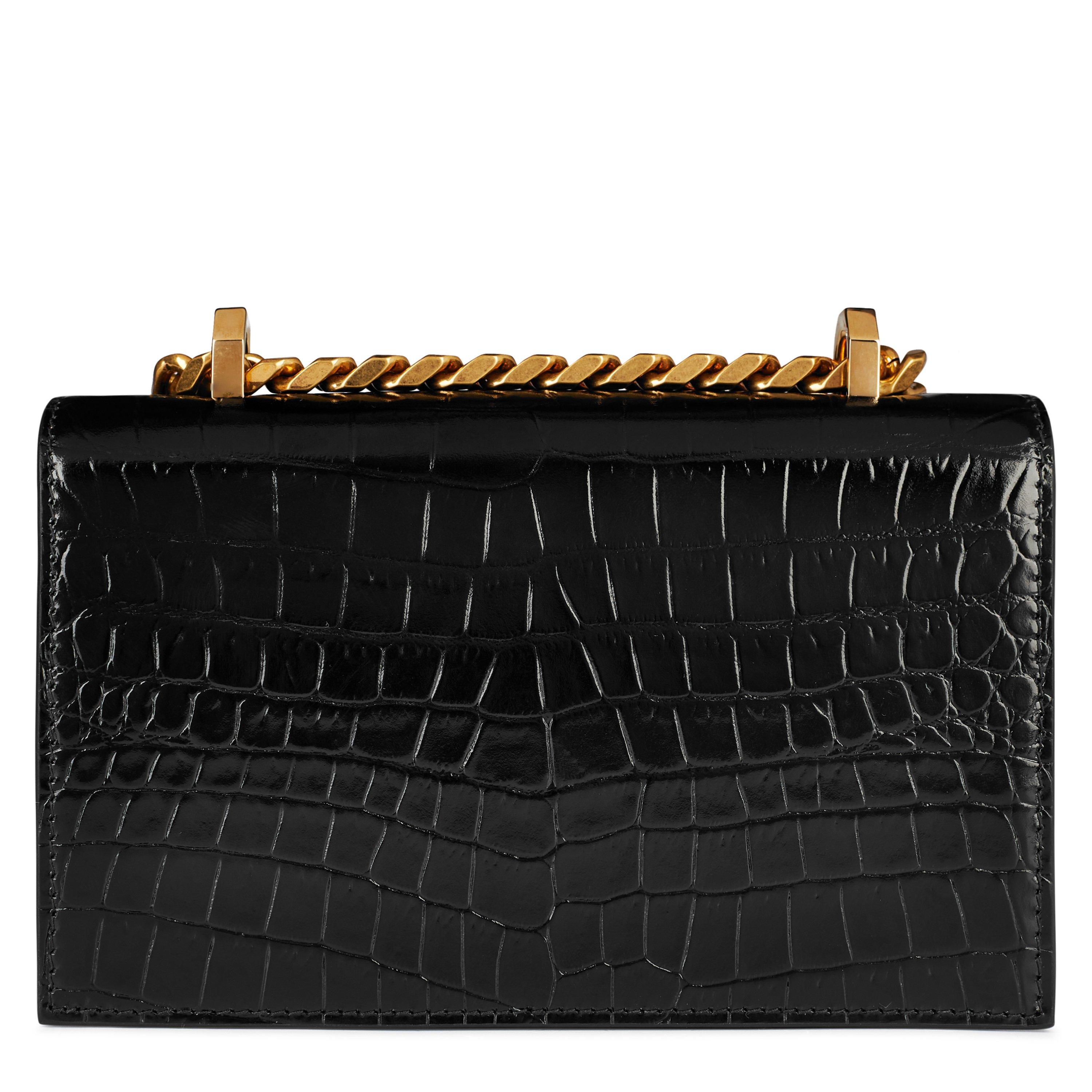 Blk/Gold 1001 - Alexander McQueen - Jewel Knuckleduster Crossbody Bag - 3