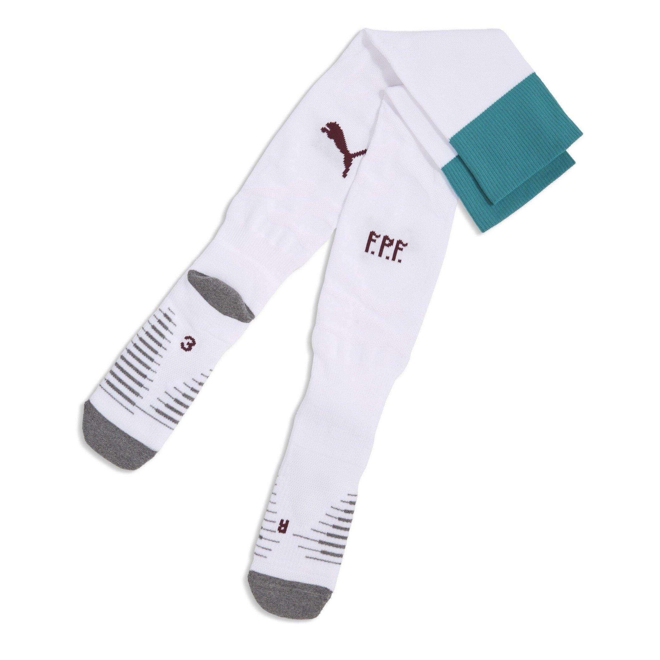 Branco/Verde - Puma - Men's Portugal Knee High Football Socks