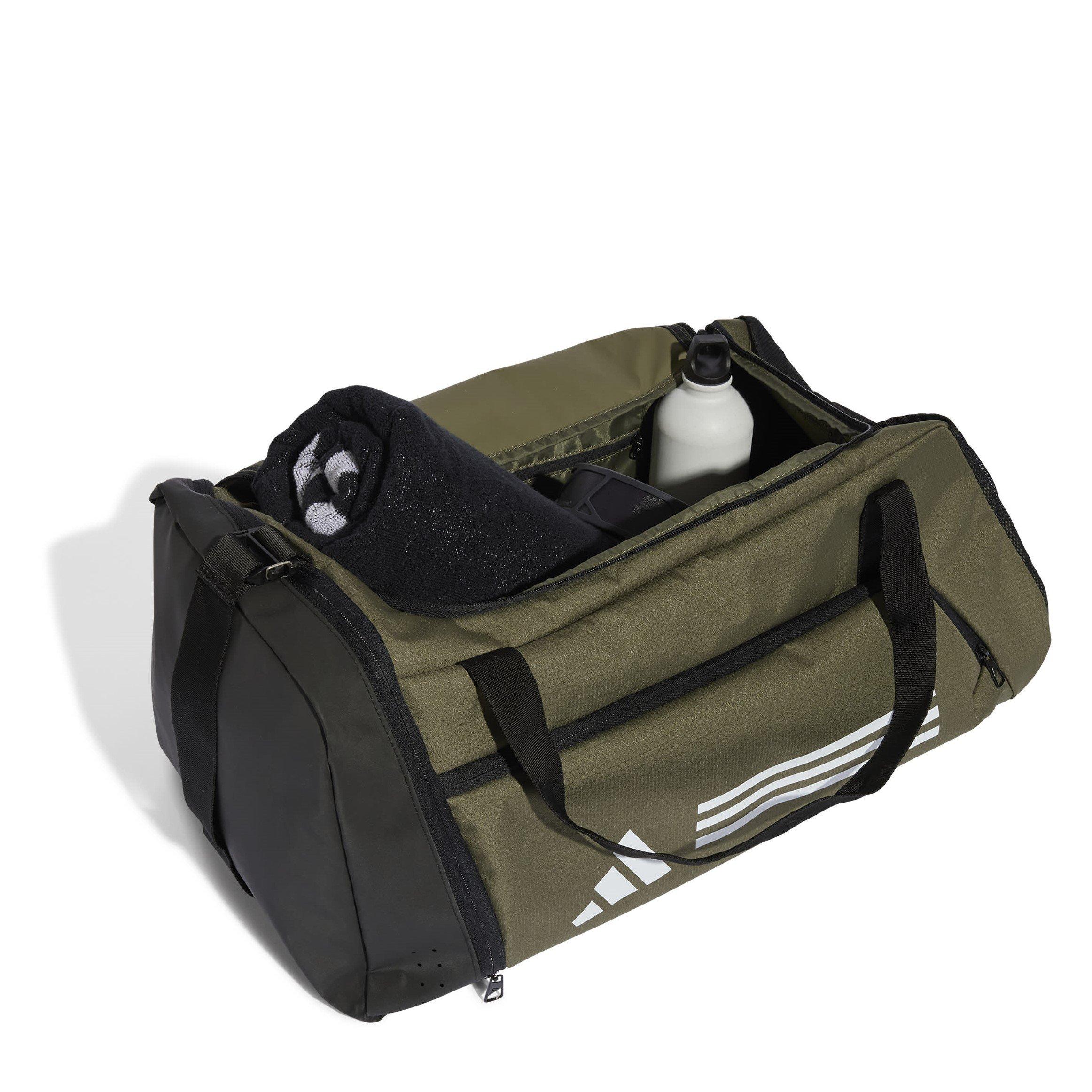 Oliva/Bianco - adidas - Essentials Medium Duffle Bag Adults - 4