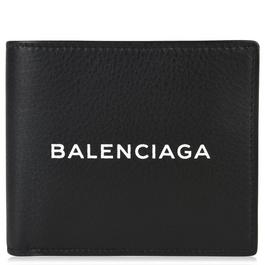 Balenciaga Logo Square Folded Wallet