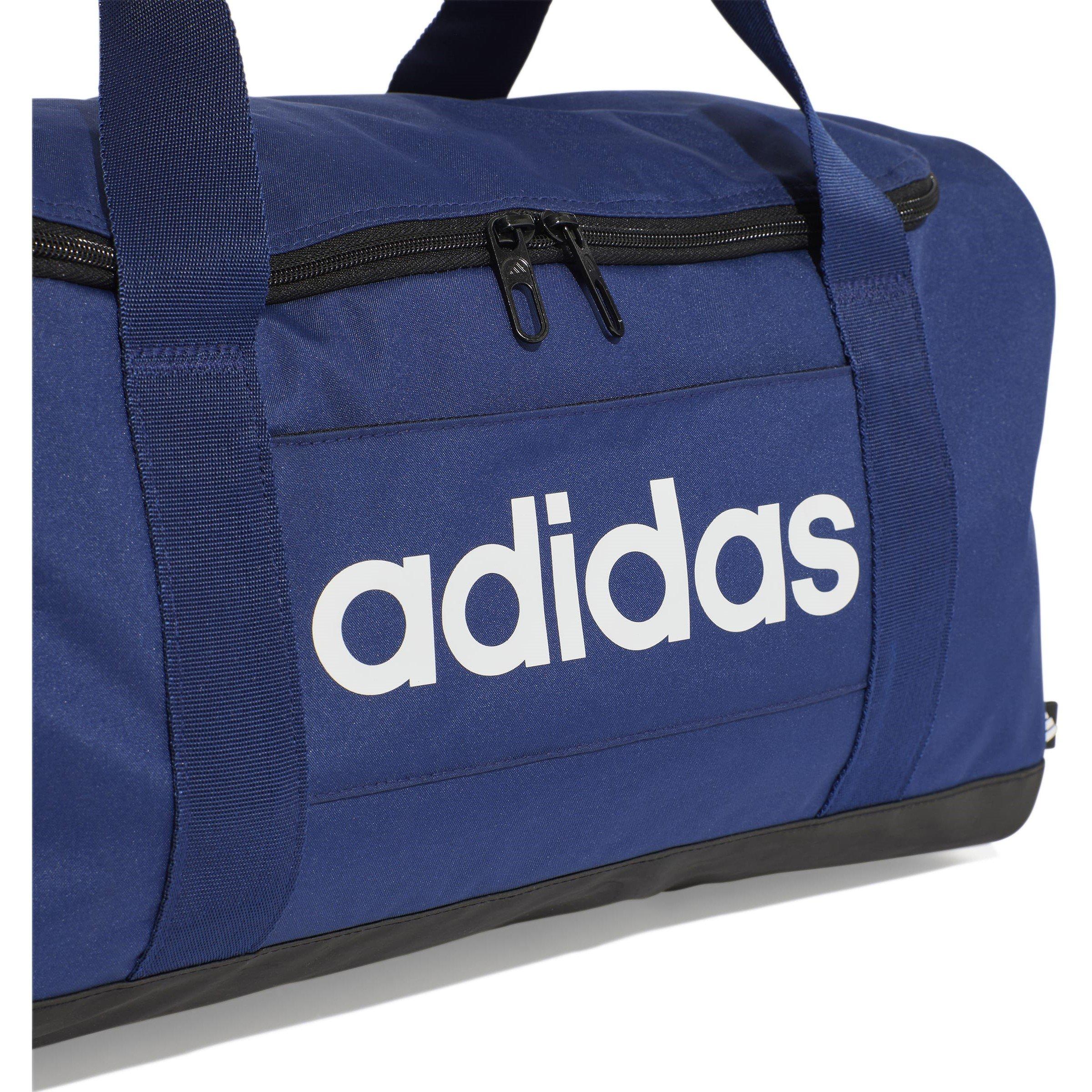 Dk Blue/White - adidas - Linear Duffel Bag Small - 5