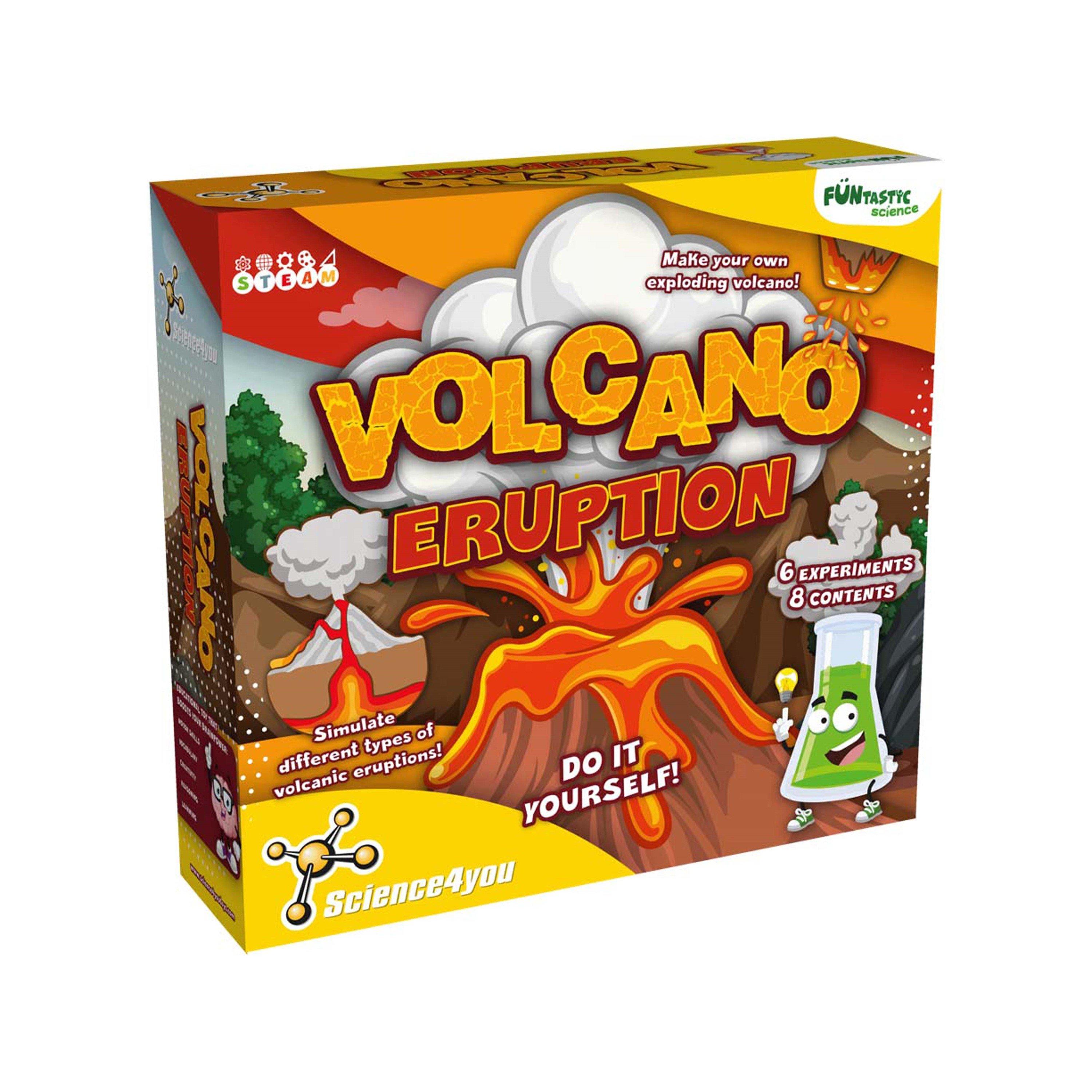 Character  Kids Volcano Eruption Modelling Kit - Orange