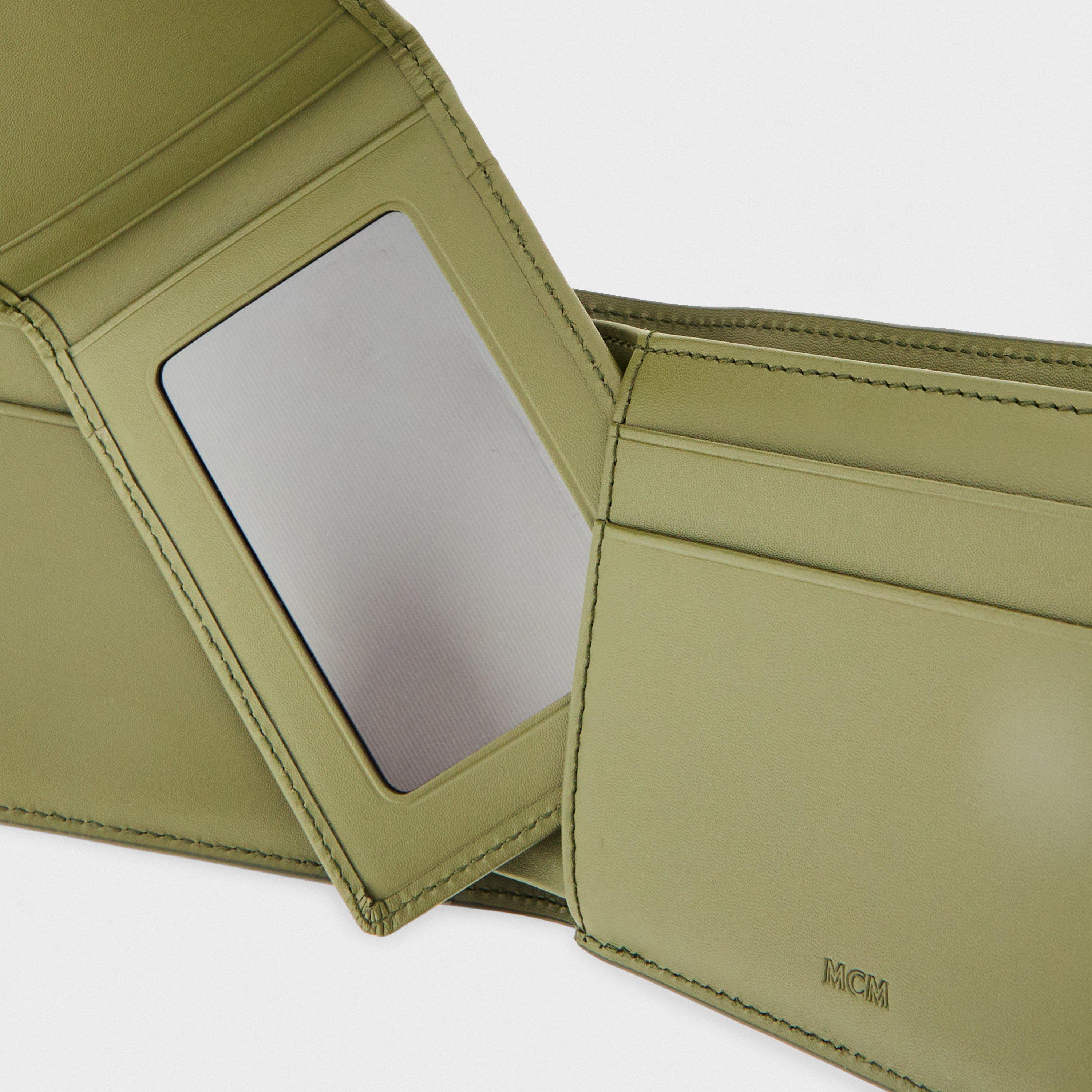 Khaki Moss - MCM - Men's Billfold Wallet - 3