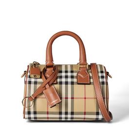 Burberry Checked Mini Bowling Bag