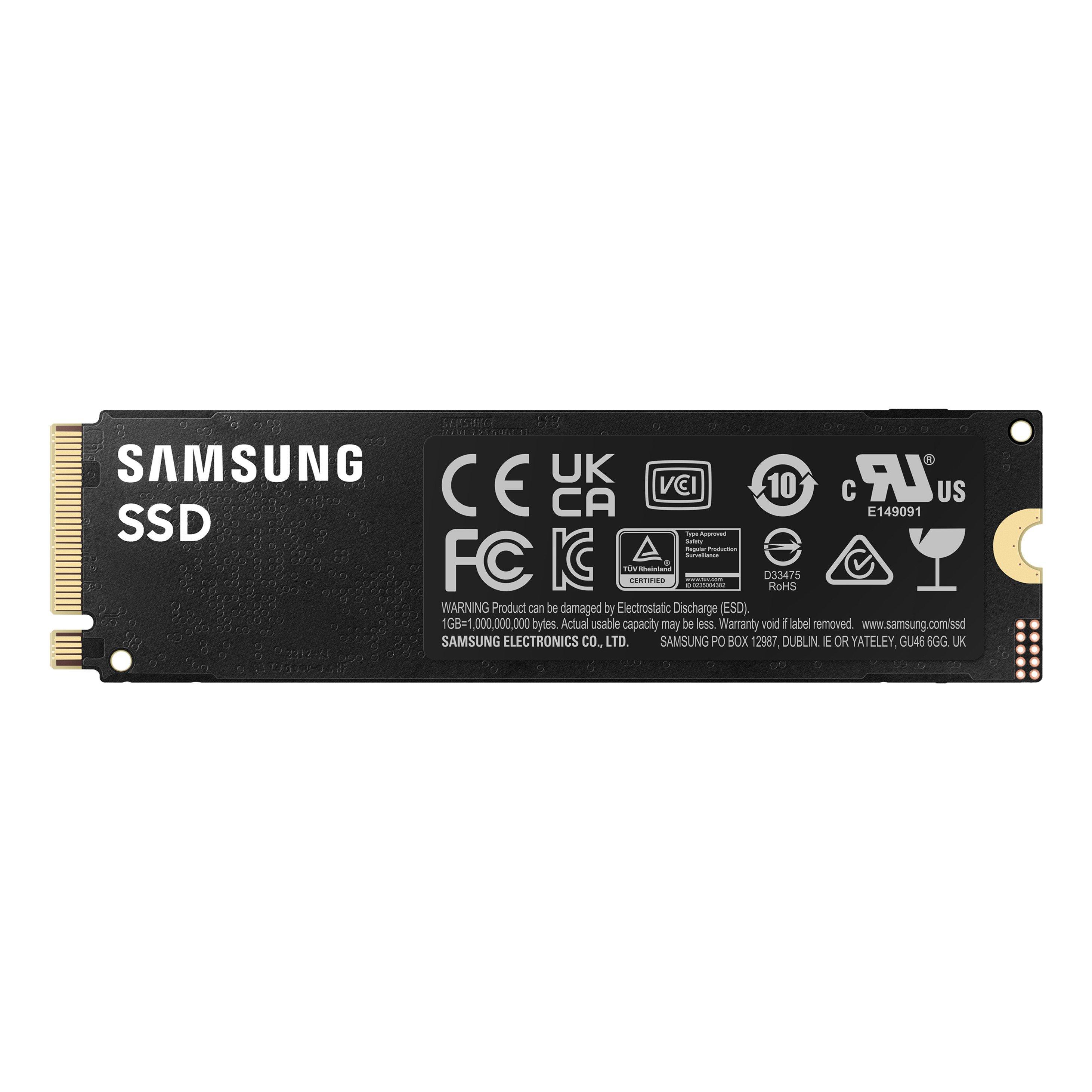 Schwarz - Samsung - 990 PRO 1TB PCIe 4.0 (up to 7450 MB/s) NVMe M.2 (2280) Internal Solid State Drive (SSD) - 11